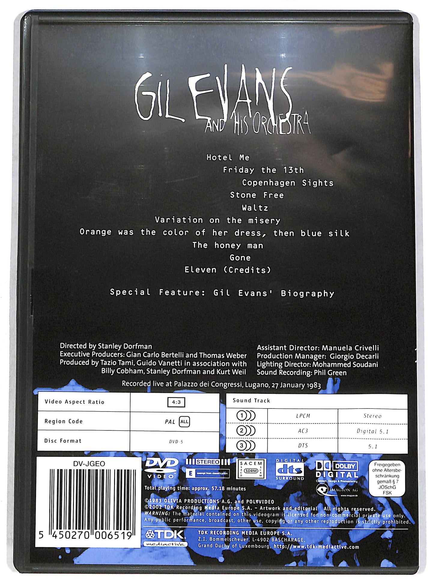 EBOND Gil Evans And His Orchestra DVD D641843