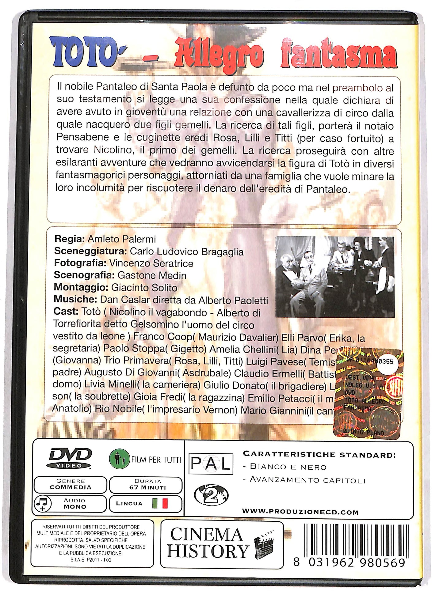 EBOND L'allegro fantasma DVD D641849