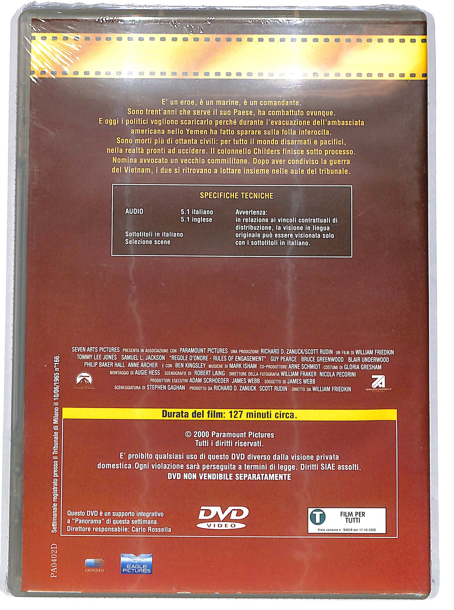 EBOND Regole d'onore  EDITORIALE  DVD D642146