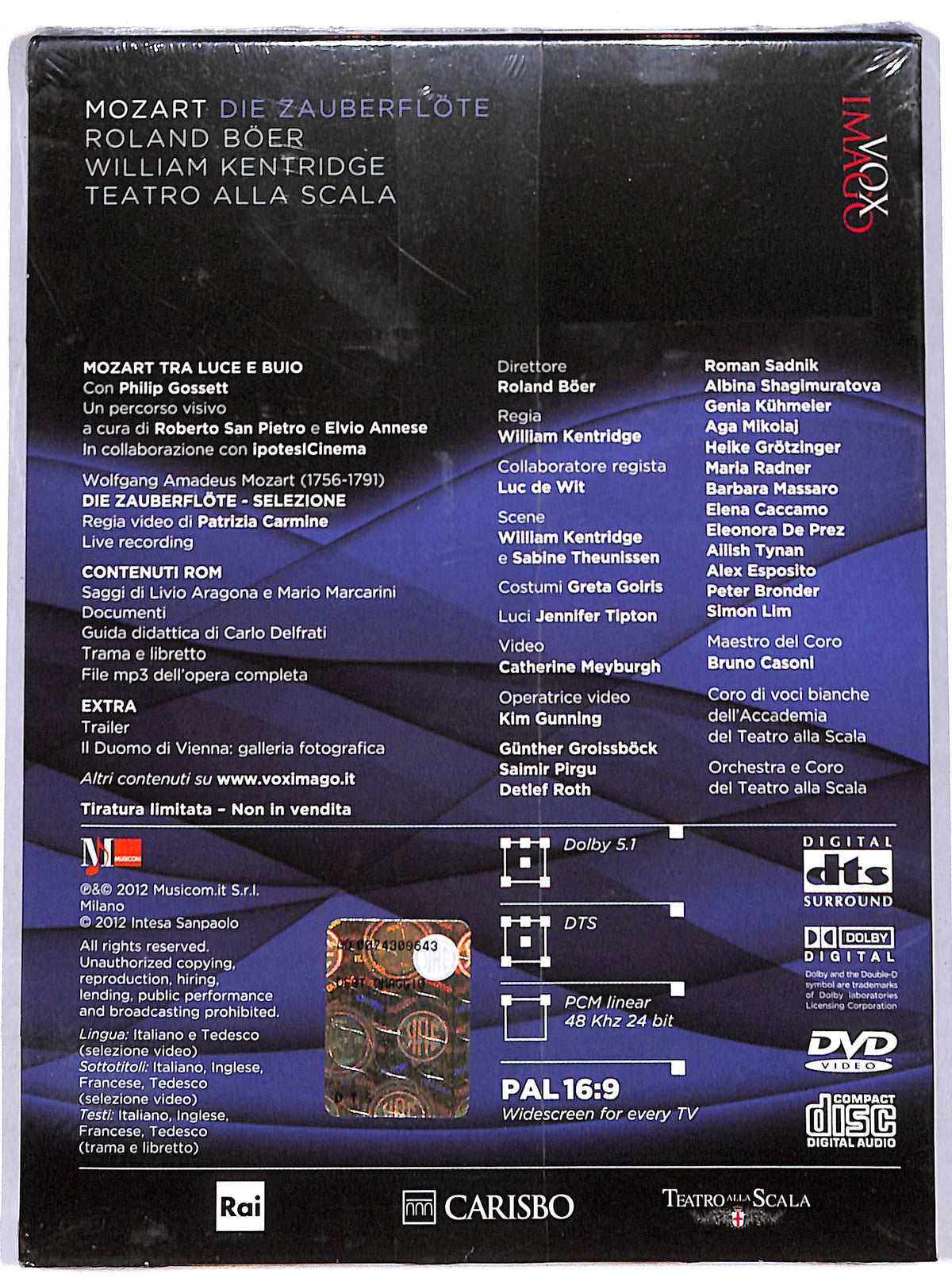 EBOND mozart - die zauberflote  EDITORIALE DVD D642509