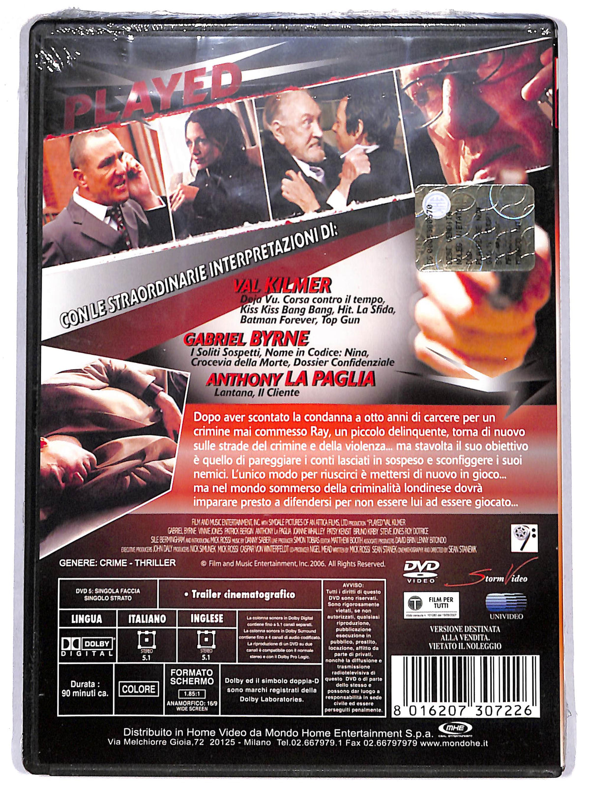EBOND played - se non giochi muori DVD D642527