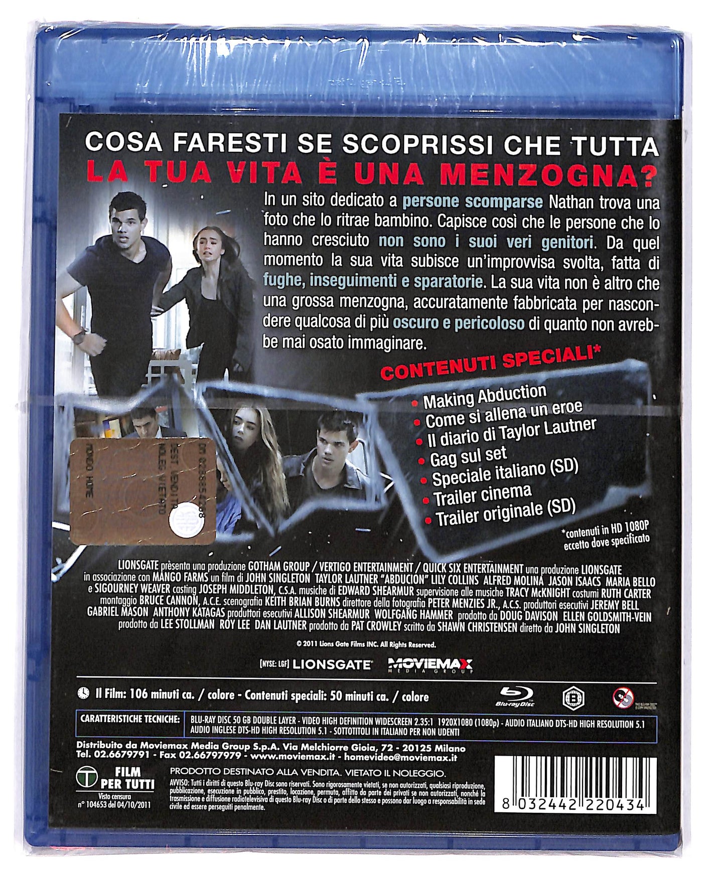 EBOND Abduction  Riprenditi la tua vita BLURAY BLURAY BLURAY D642641