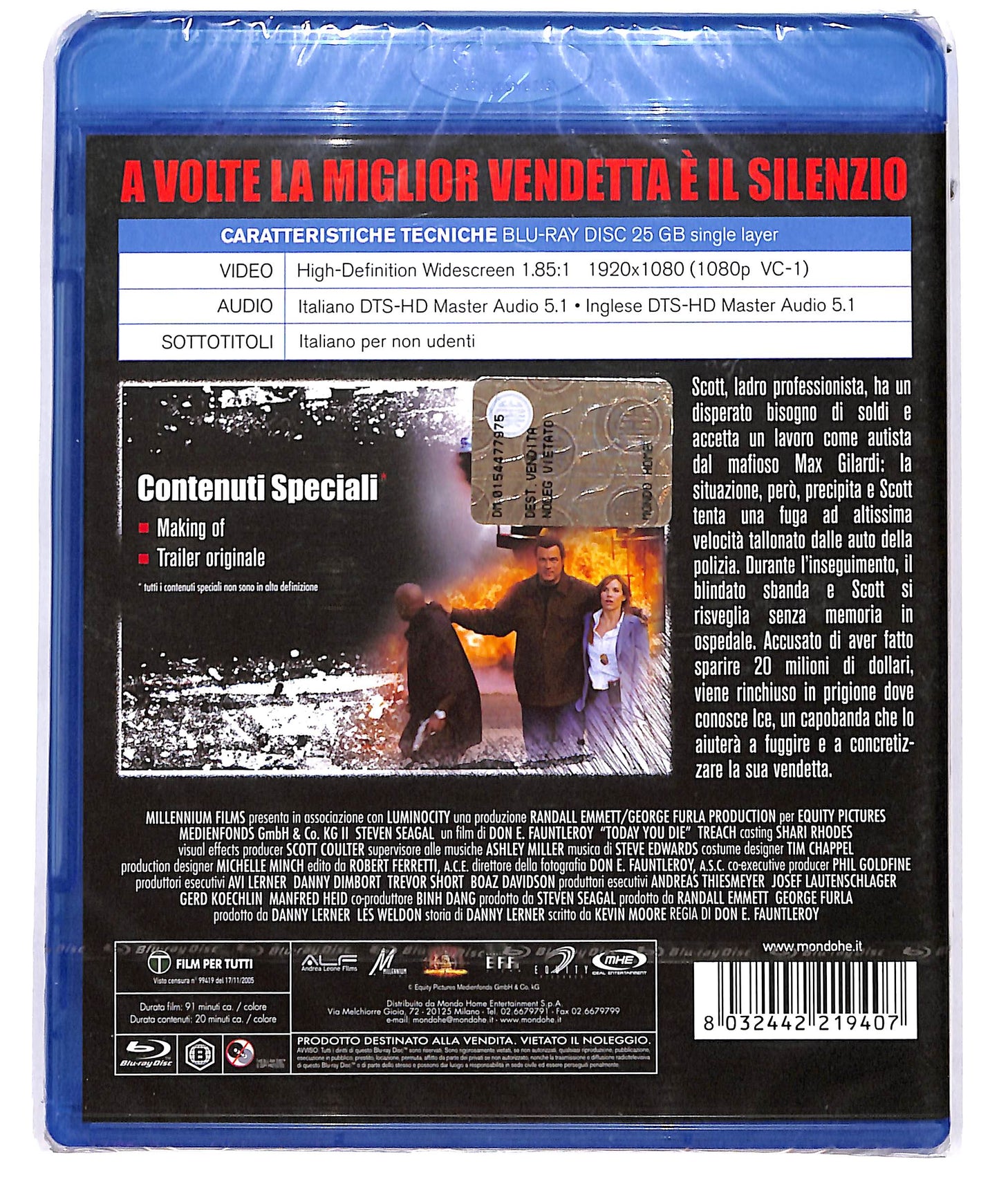 EBOND Today You Die BLURAY BLURAY D642642