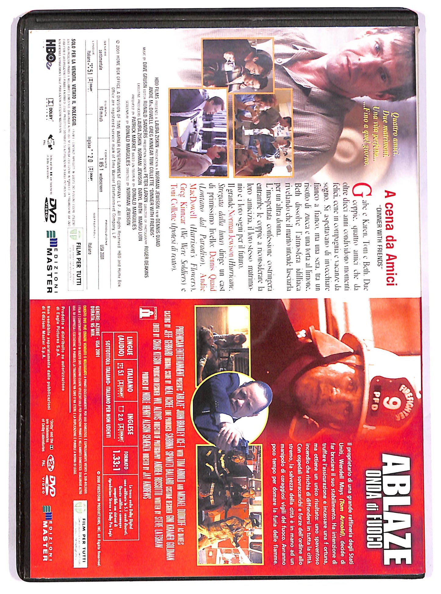 EBOND Ablaze - Onda di fuoco + A cena da amici (Combo) EDITORIALE DVD D643043