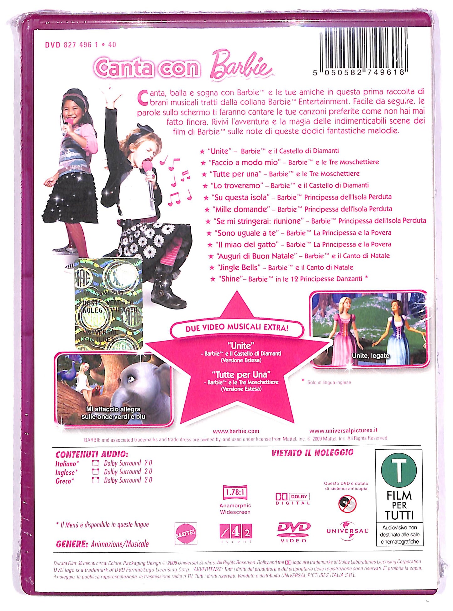 EBOND Barbie - Canta con Barbie DVD D643124