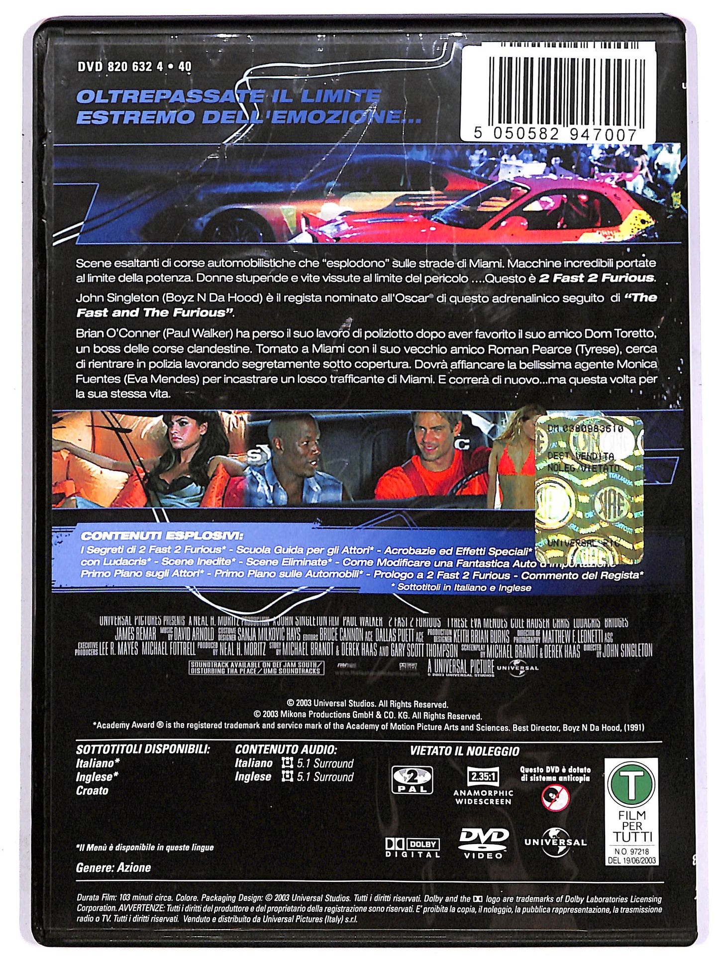 EBOND 2 Fast 2 Furious DVD D643351