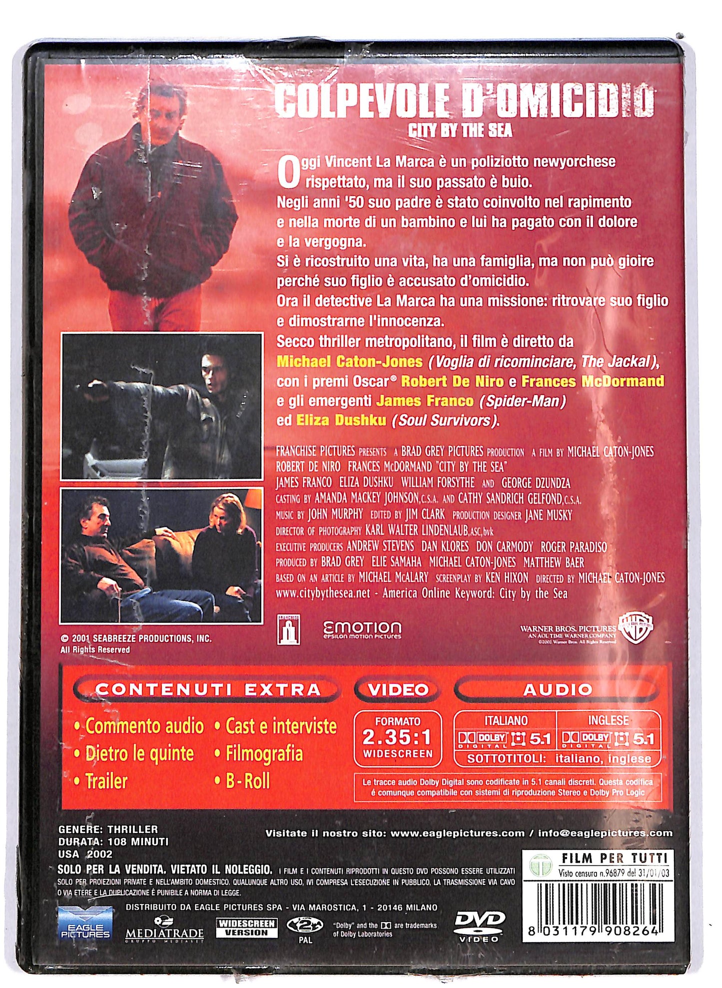 EBOND Colpevole d' Omicidio DVD D643541