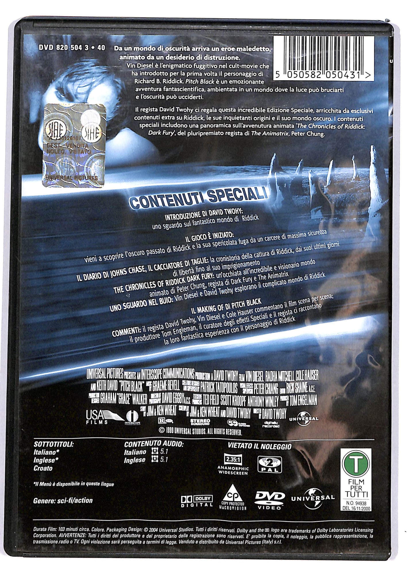 EBOND Pitch Black  DVD D643545