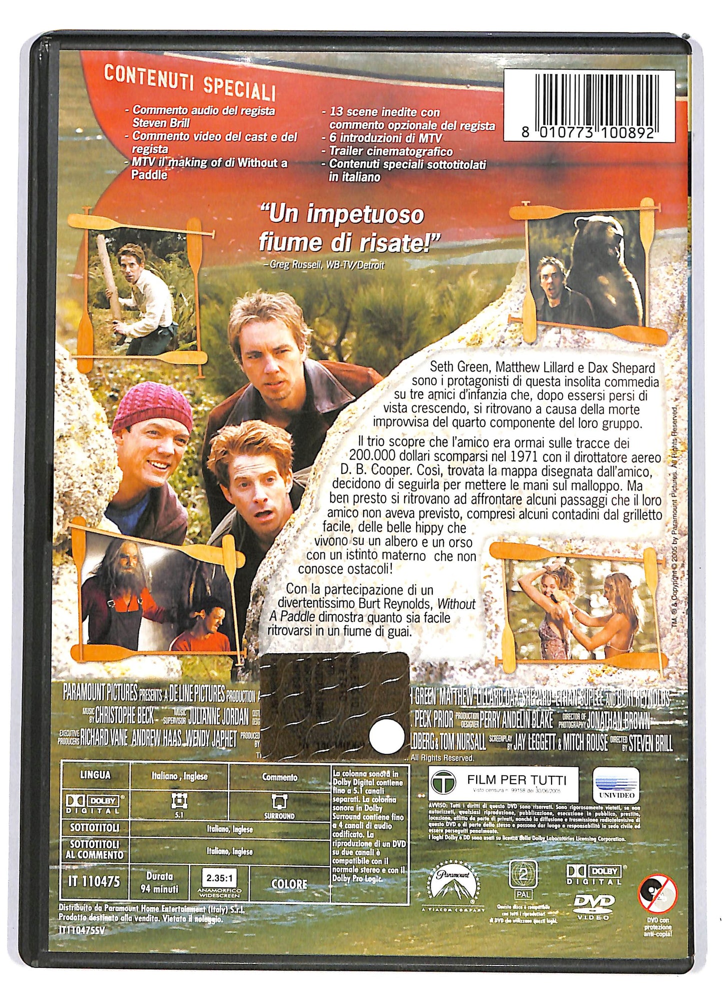 EBOND Without a Paddle Un tranquillo week-end di vacanza DVD D643562