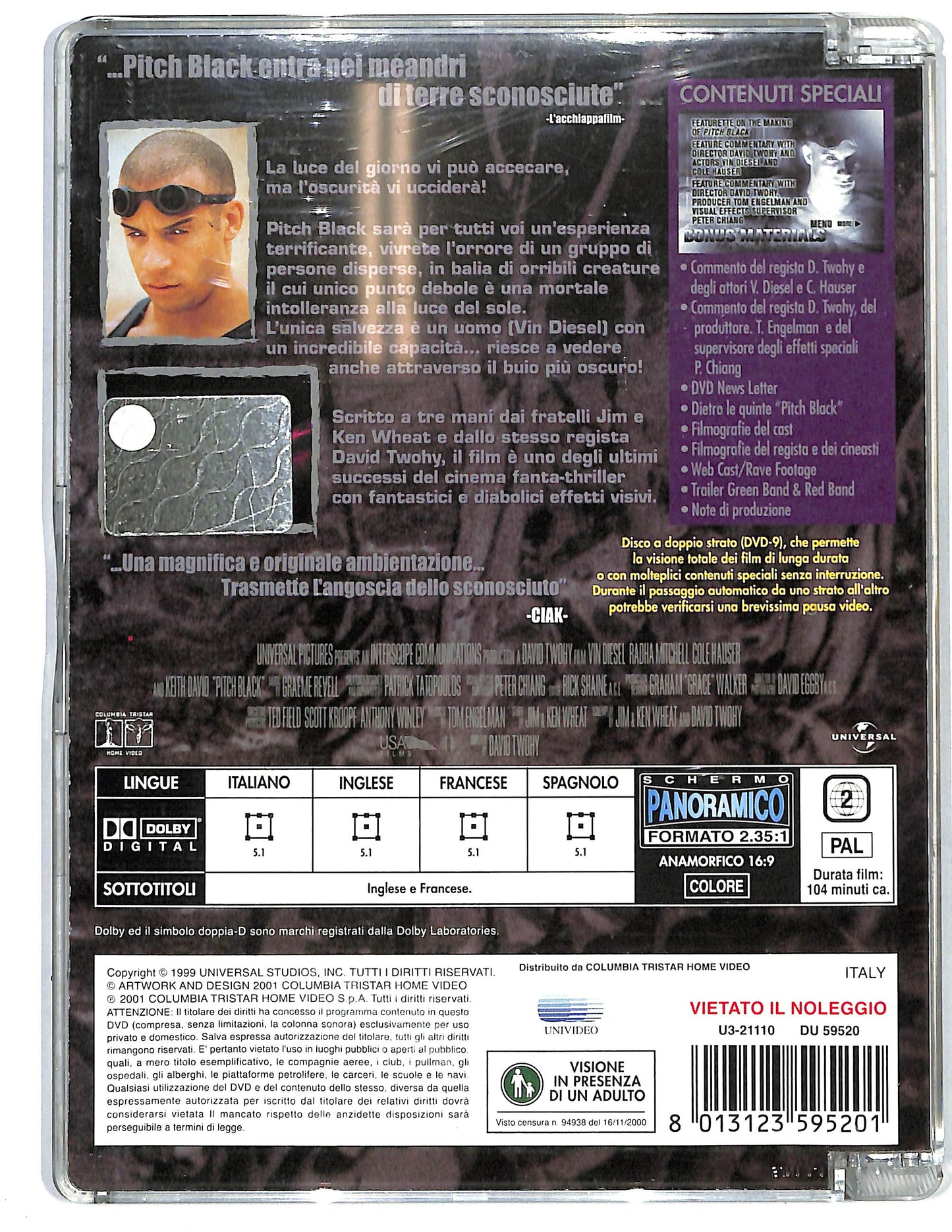 EBOND Pitch Black  SJB DVD D644240