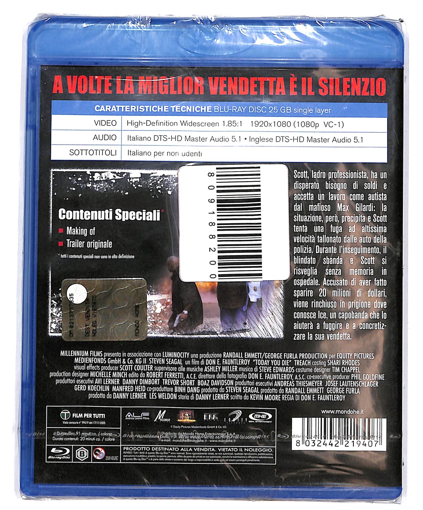 EBOND Today You Die BLURAY D644403