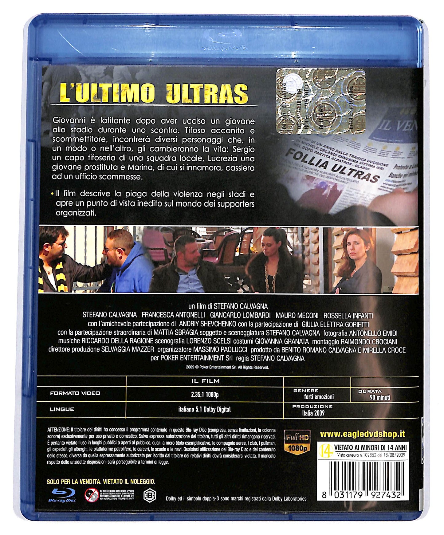 EBOND L'ultimo ultras BLURAY BLURAY D644422