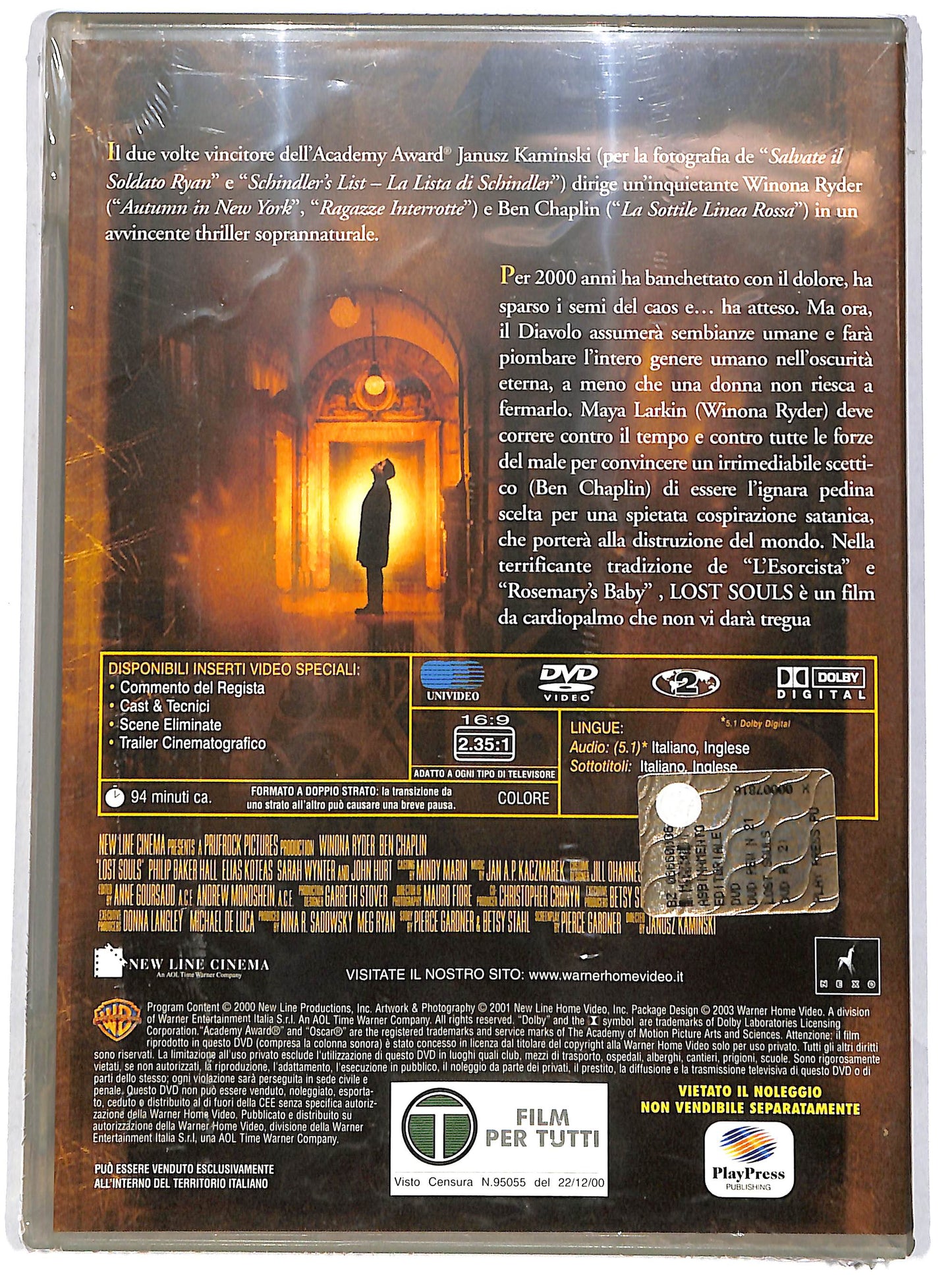 EBOND Lost Souls - La profezia  EDITORIALE  DVD D644628