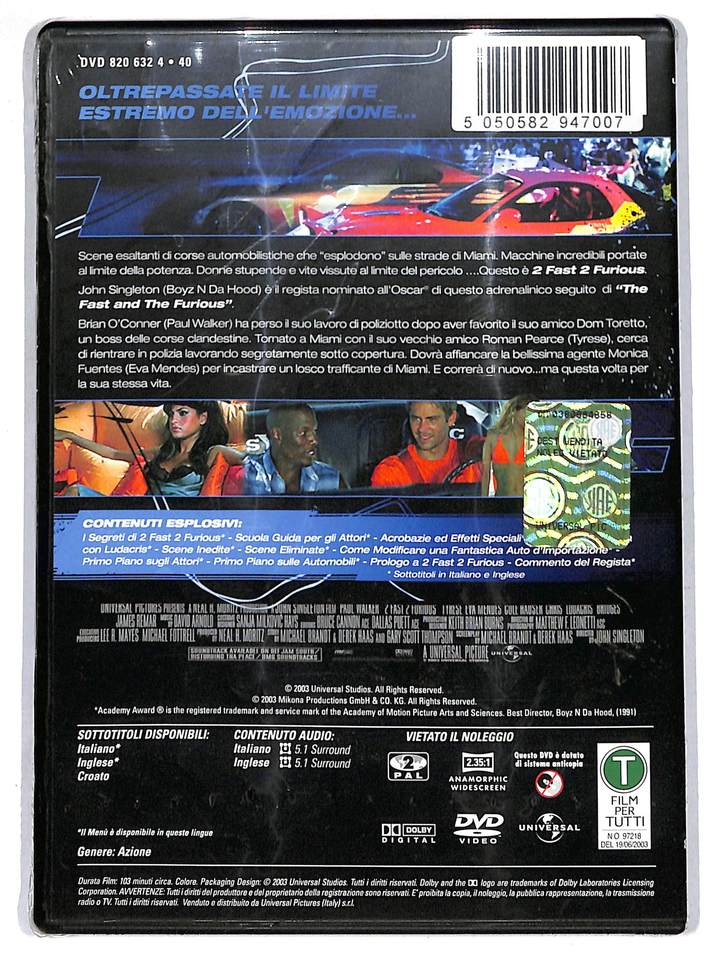 EBOND 2 fast 2 furious vol 2 DVD D644752