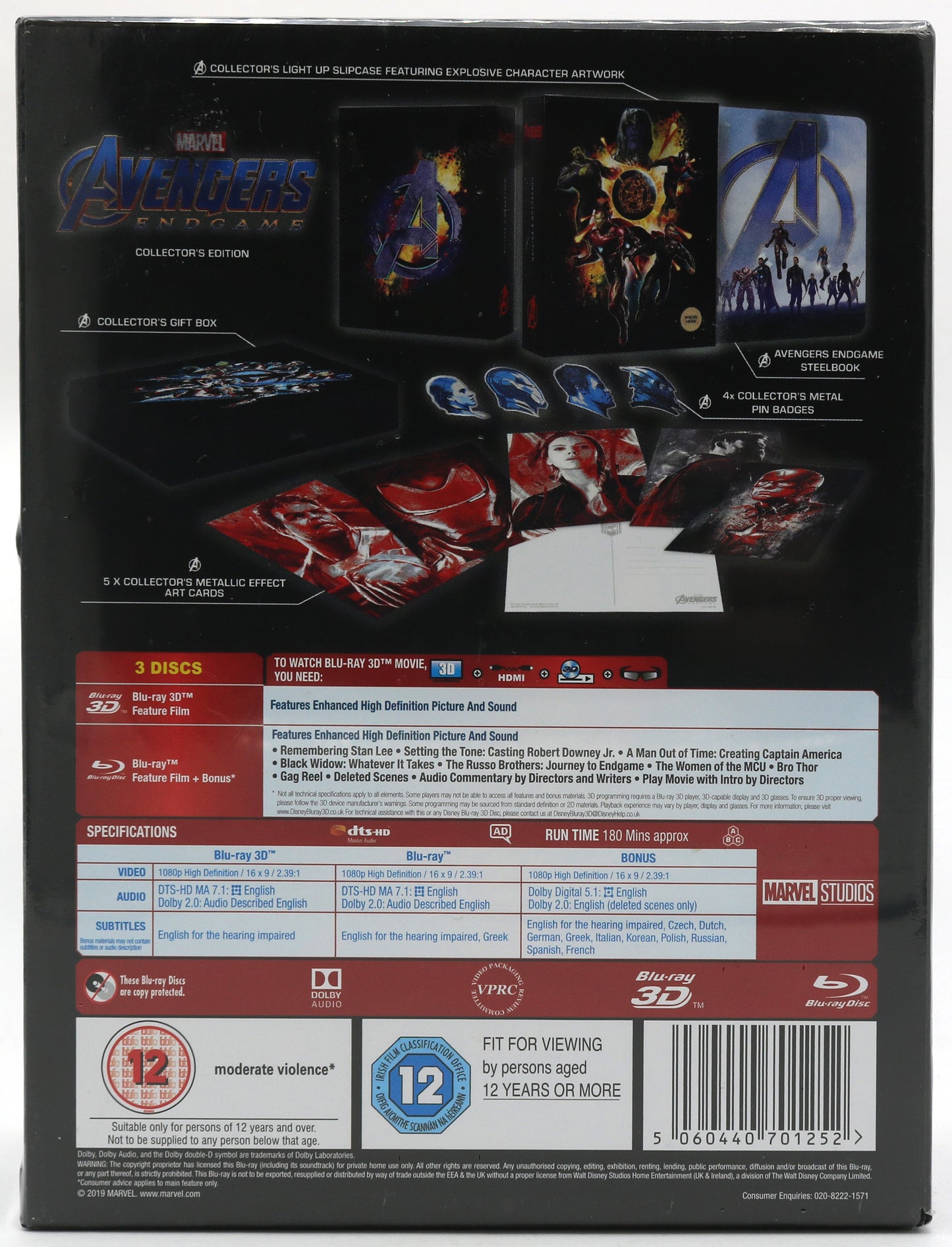 EBOND Cofanetto Avengers Endgame + BLURAY 3D UK EDITION BLURAY D644810