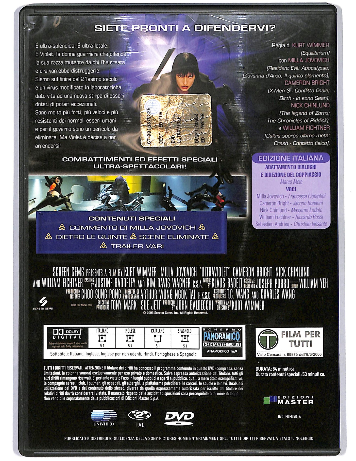 EBOND Ultraviolet  EDITORIALE DVD D646106