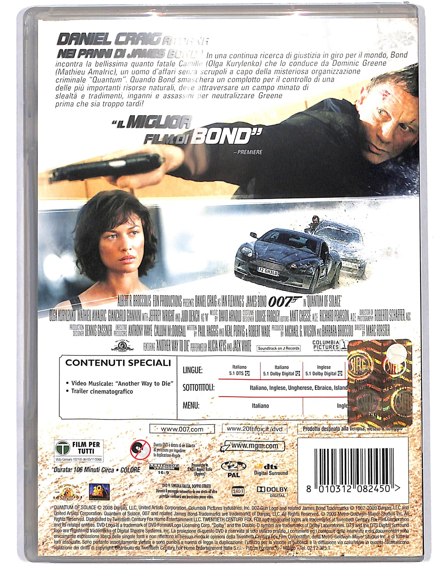 EBOND Quantum of solace  DVD D646215