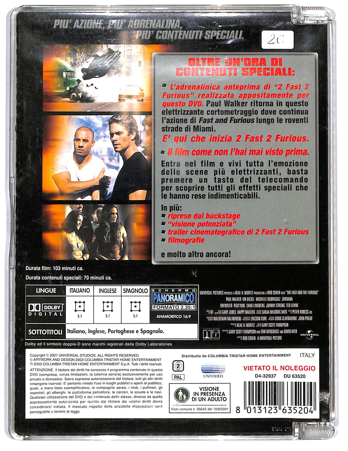 EBOND Fast and Furious  SJB DVD D646320