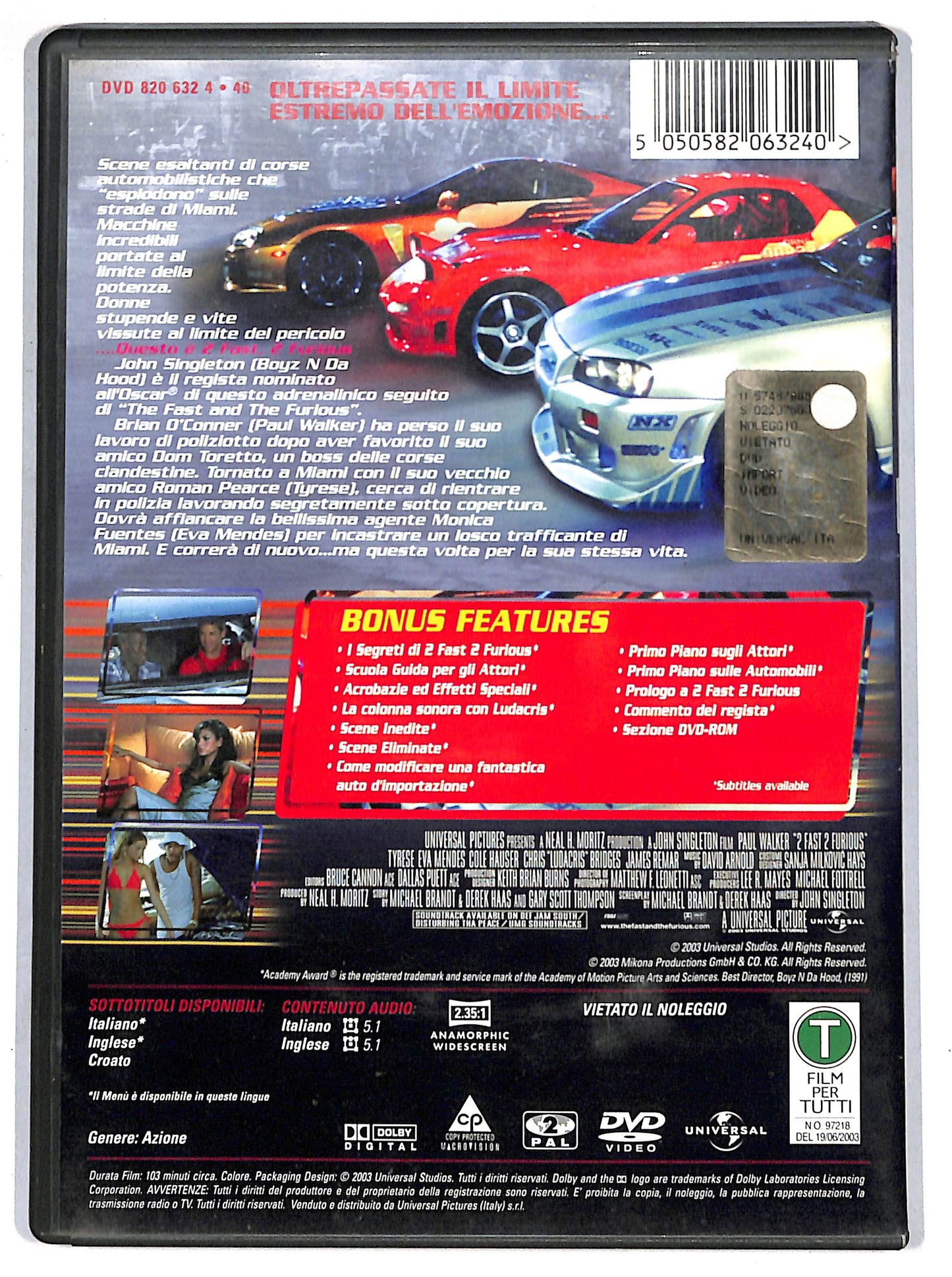 EBOND 2 fast 2 furious DVD D646617