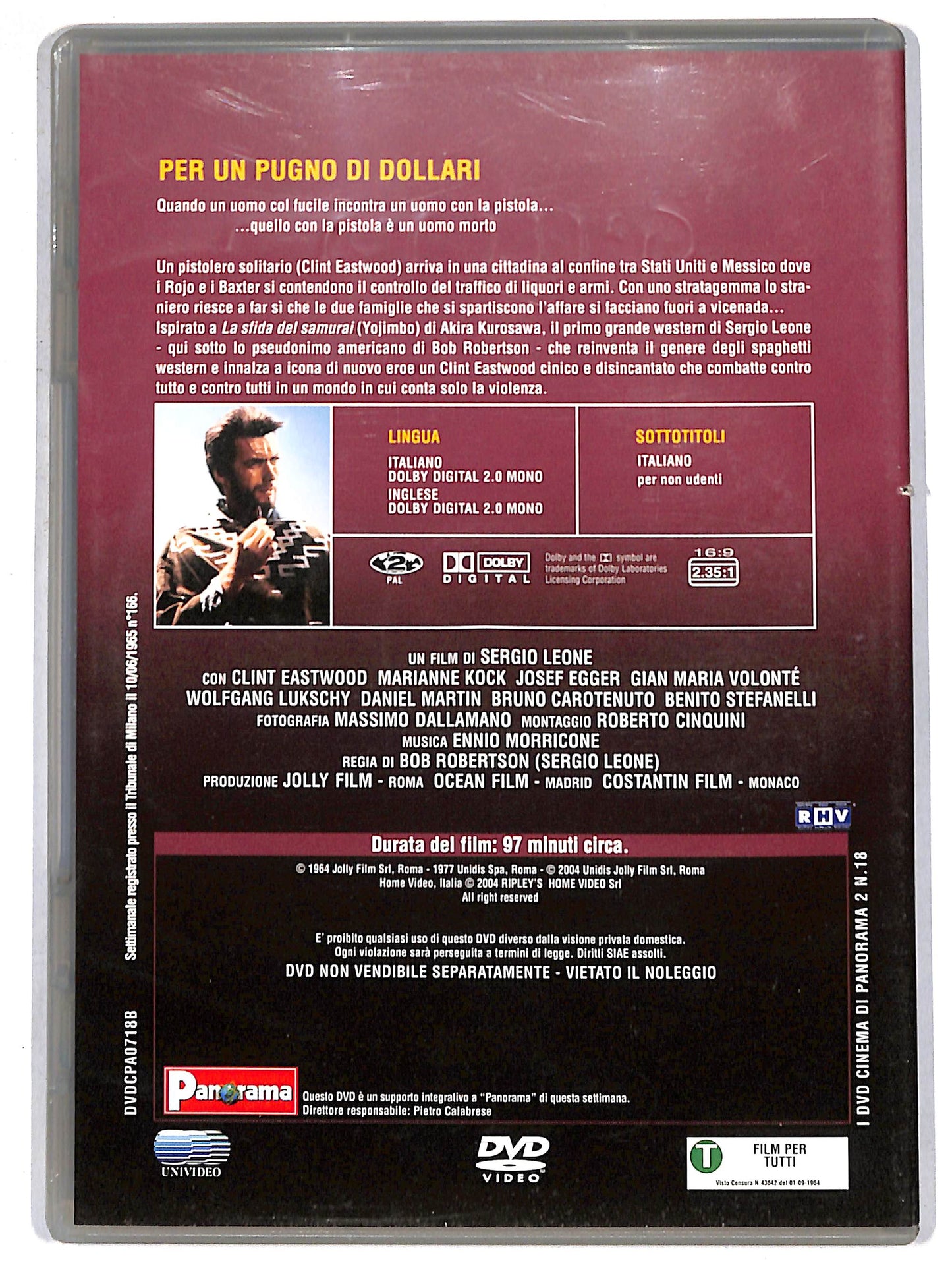EBOND Per un pugno di dollari  EDITORIALE DVD D646823