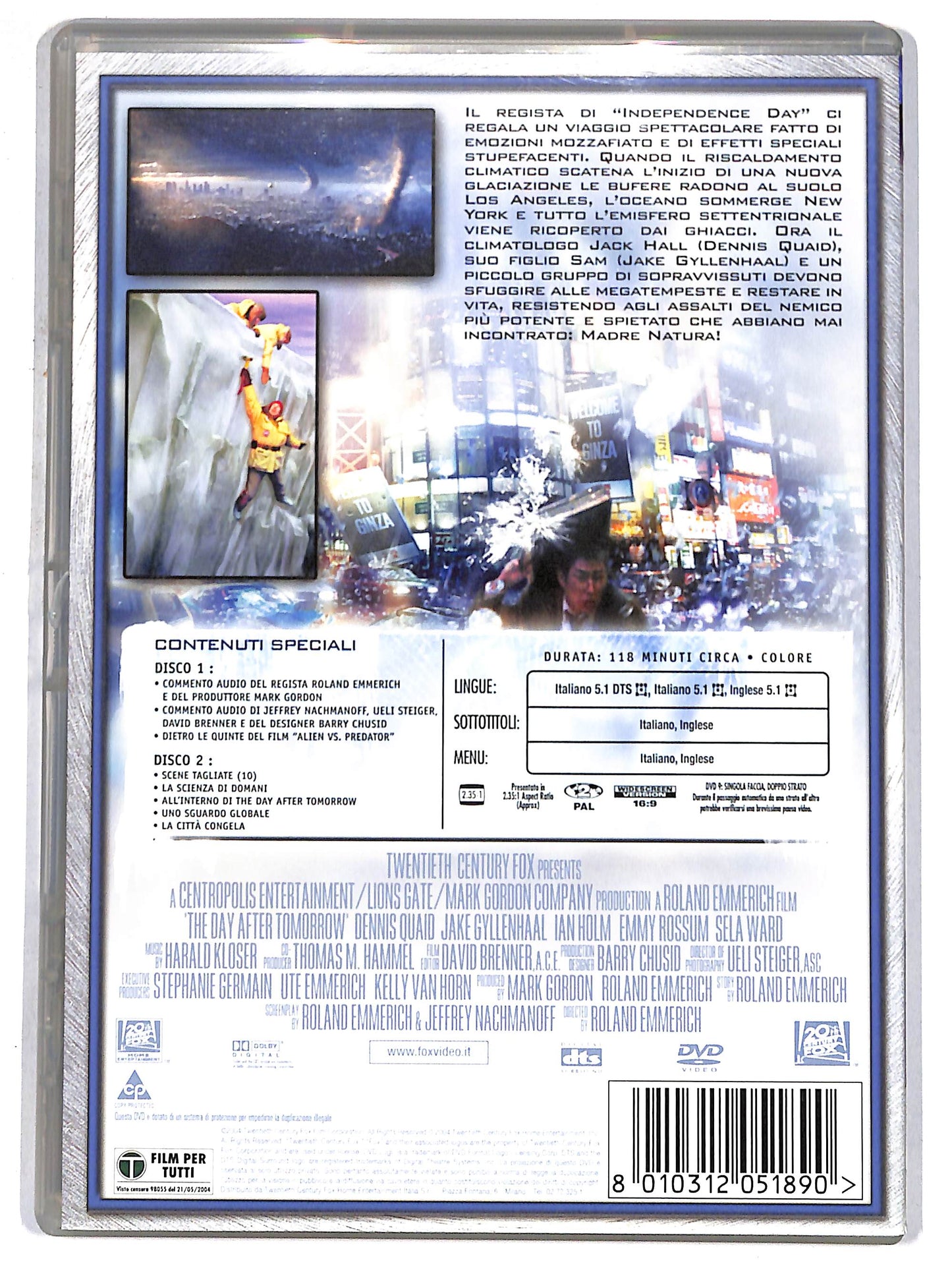 EBOND the day after tomorrow - l'alba del gior   EDIZIONE SPECIALE DVD D646903