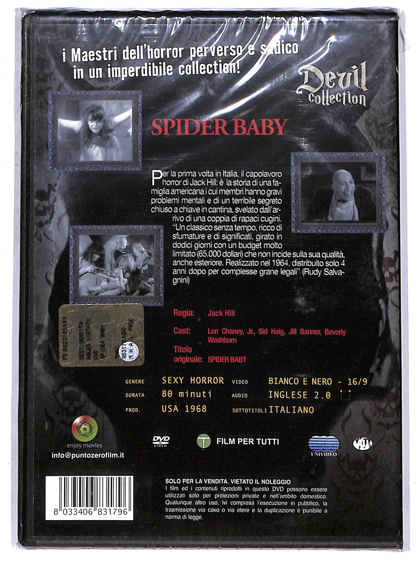 EBOND Spider Baby DVD D647226