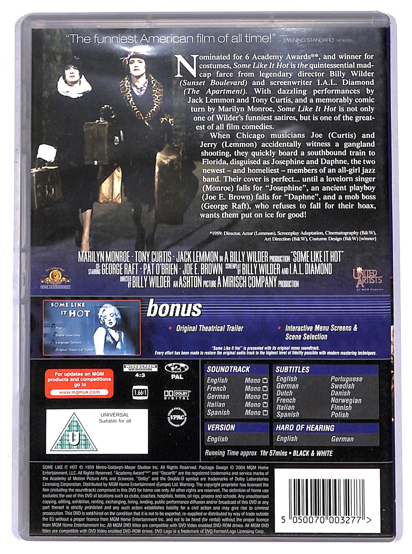 EBOND some like it hot DVD D647239