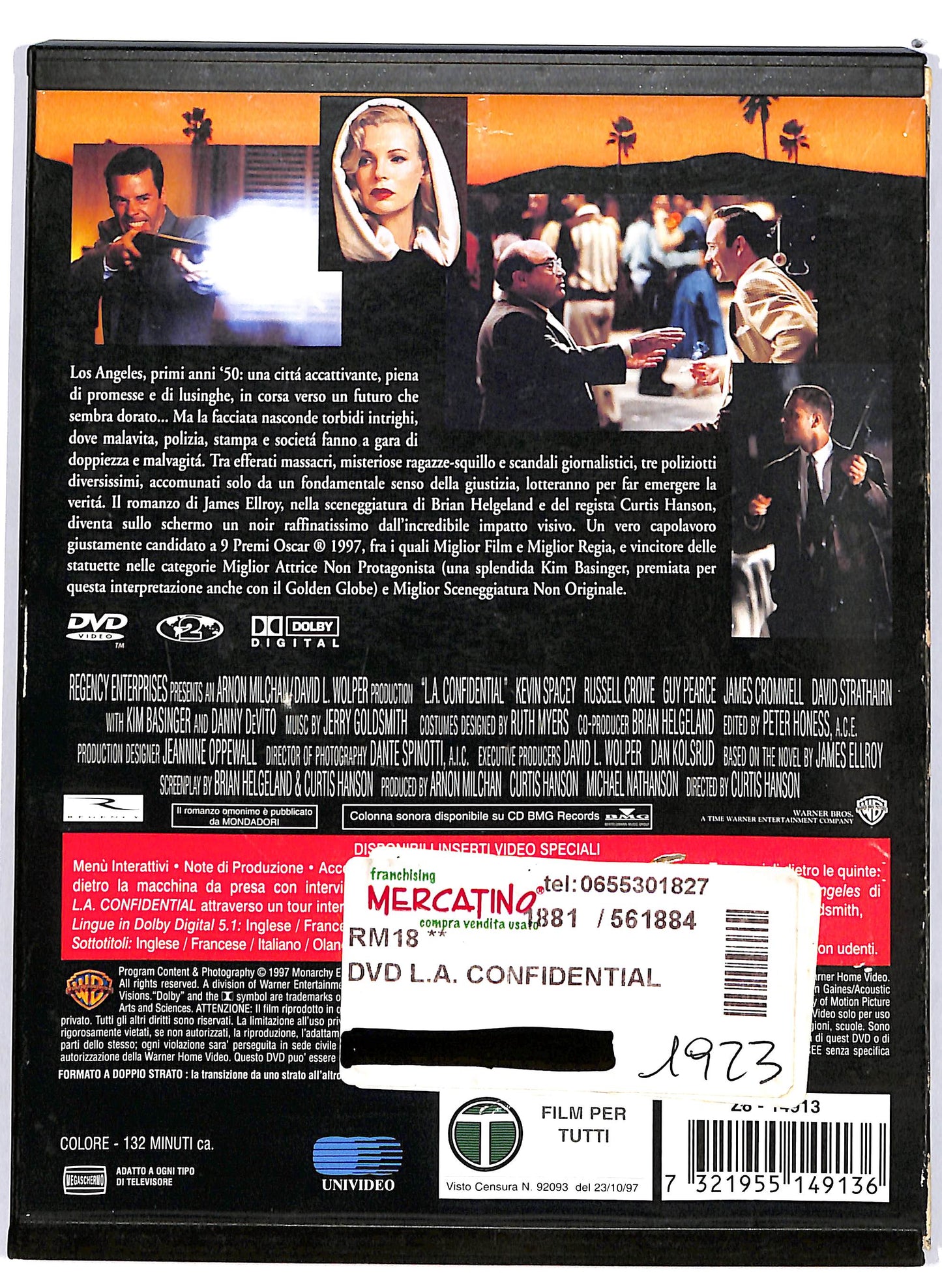 EBOND L. A. Confidential  SNAPPER DVD D647307