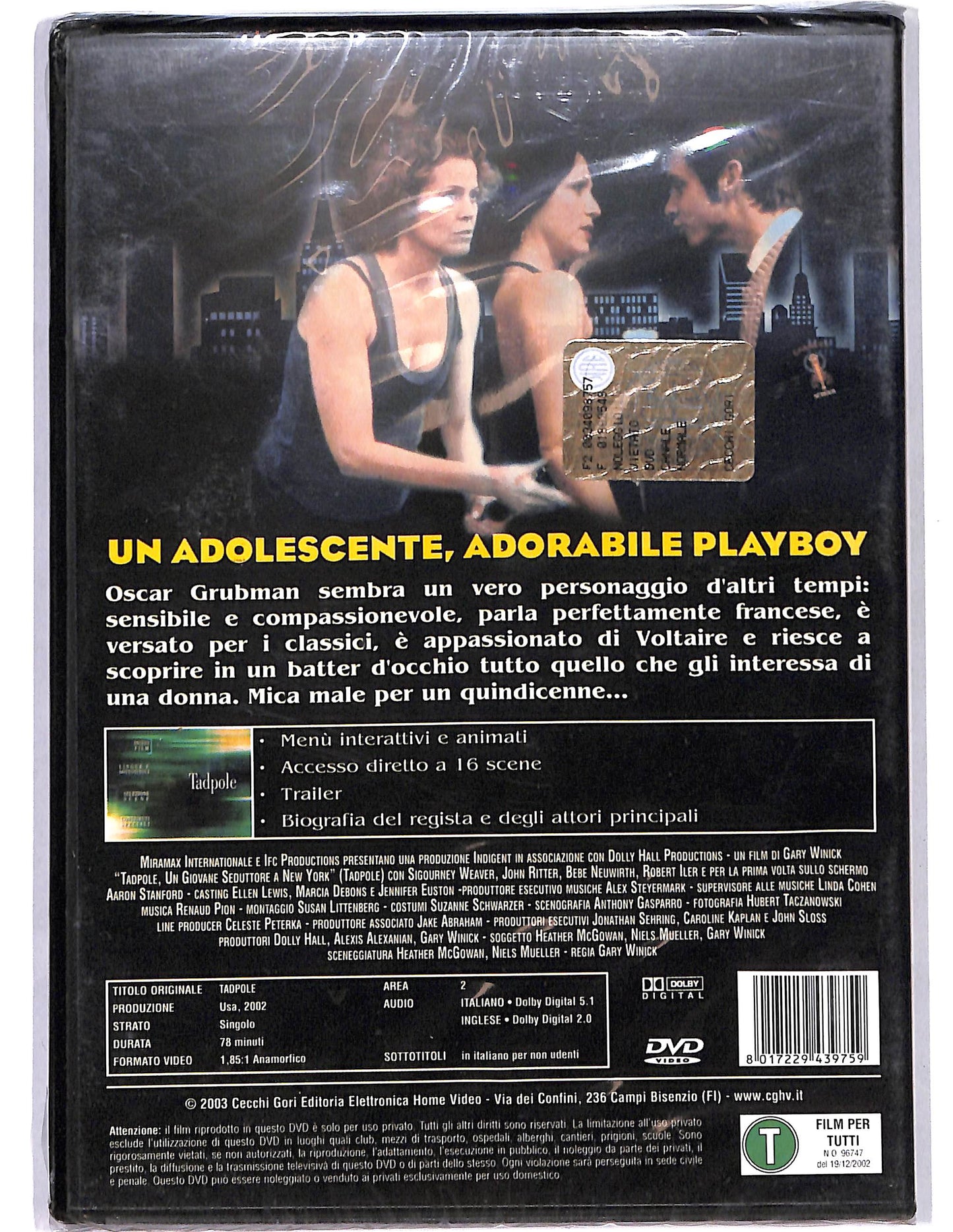 EBOND Tadpole Un giovane seduttore a New York DVD D647647