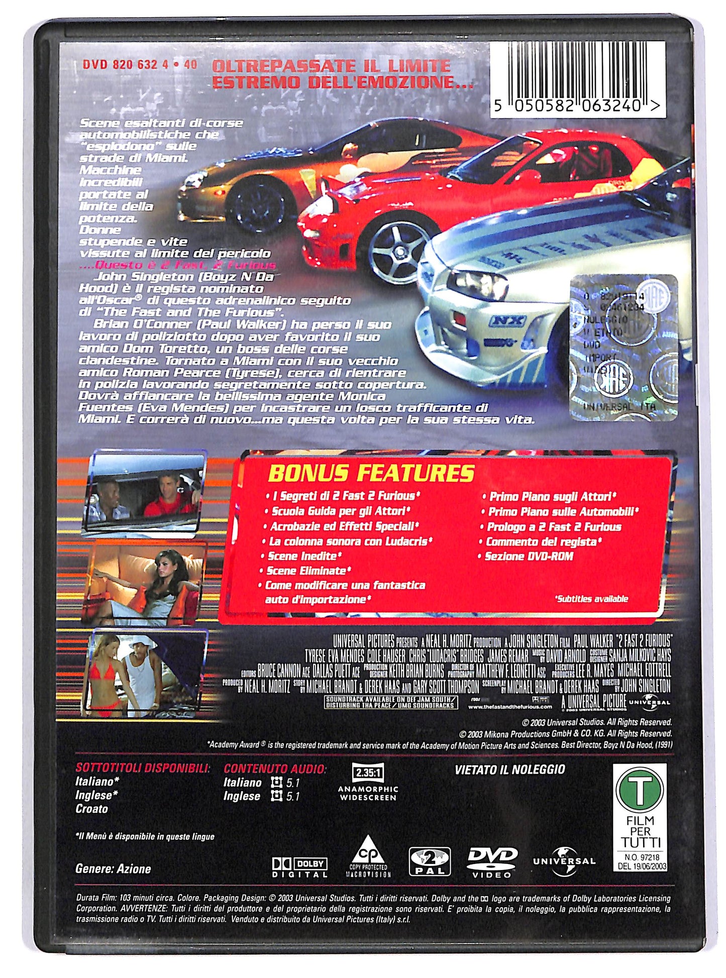 EBOND 2 Fast 2 Furious DVD D647814