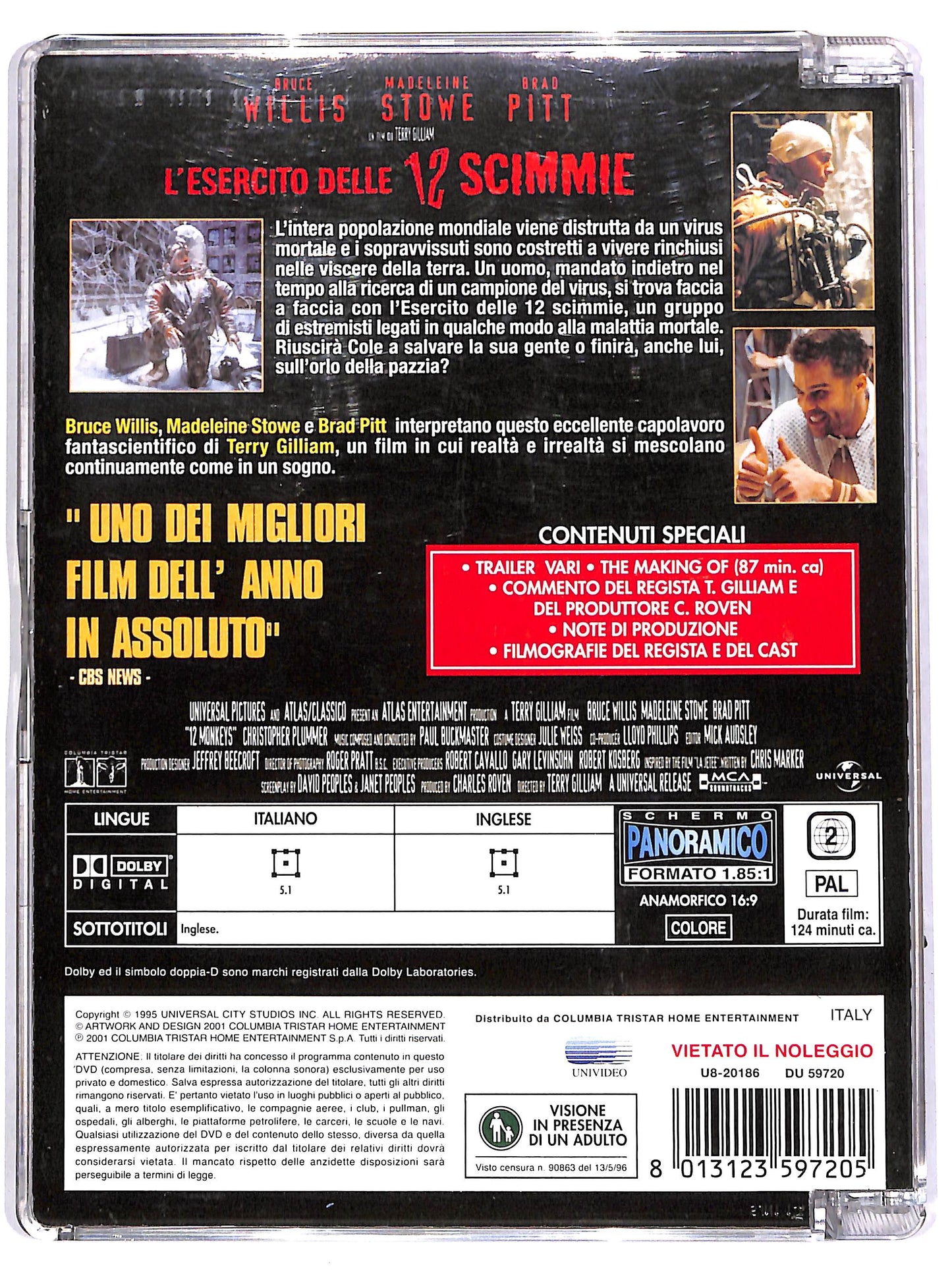 EBOND L'esercito delle 12 scimmie SJB DVD D647855