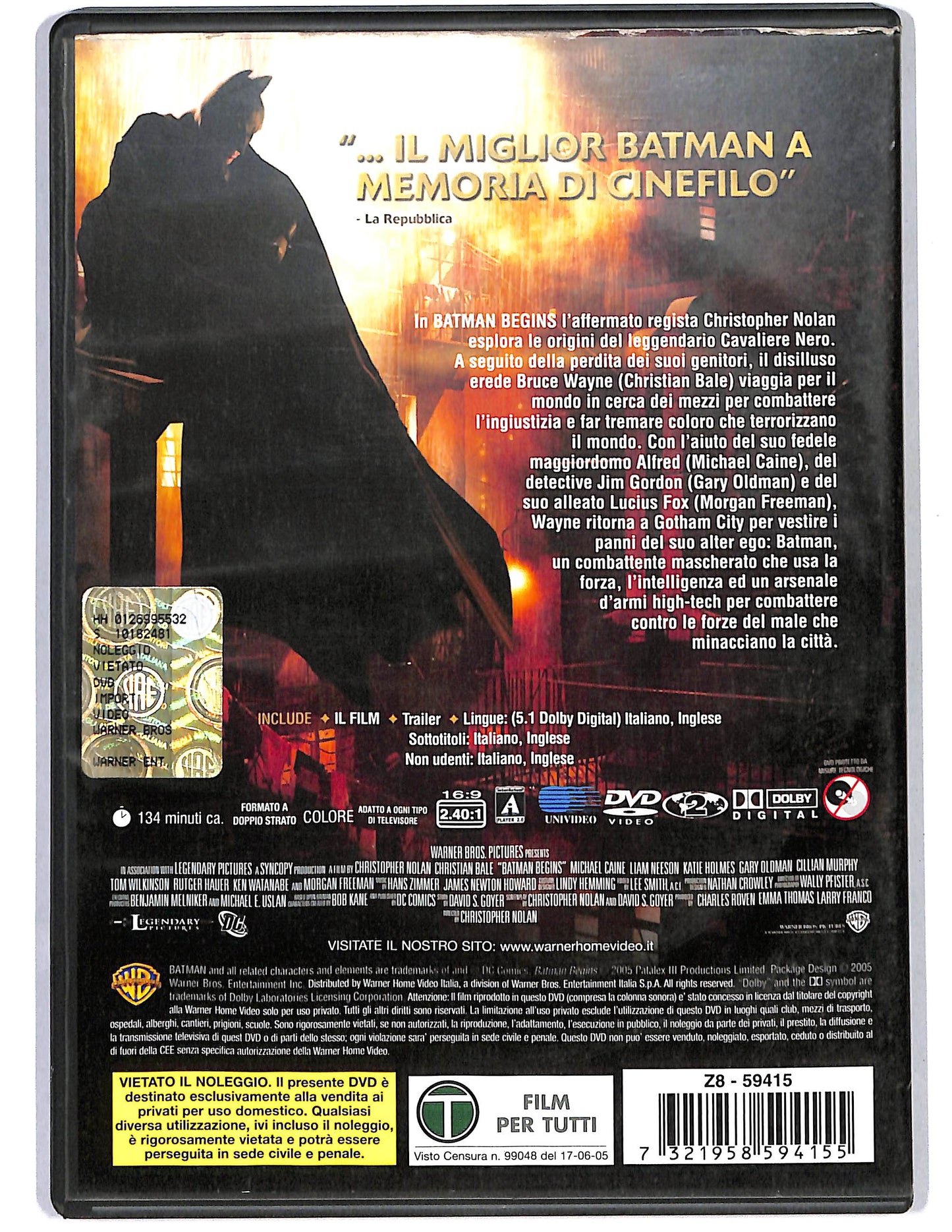 EBOND Batman Begins  DVD D647929