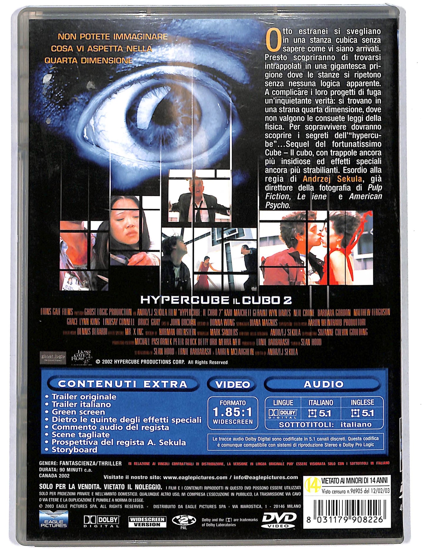 EBOND Il cubo 2 Hypercube DVD D648003