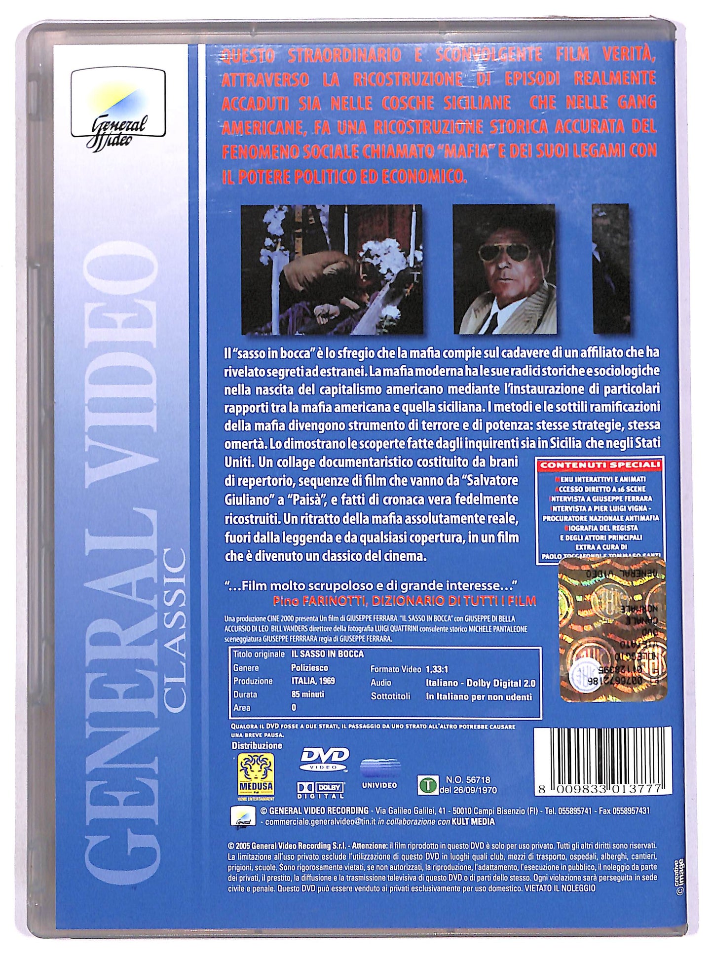 EBOND Il sasso in bocca DVD D648428