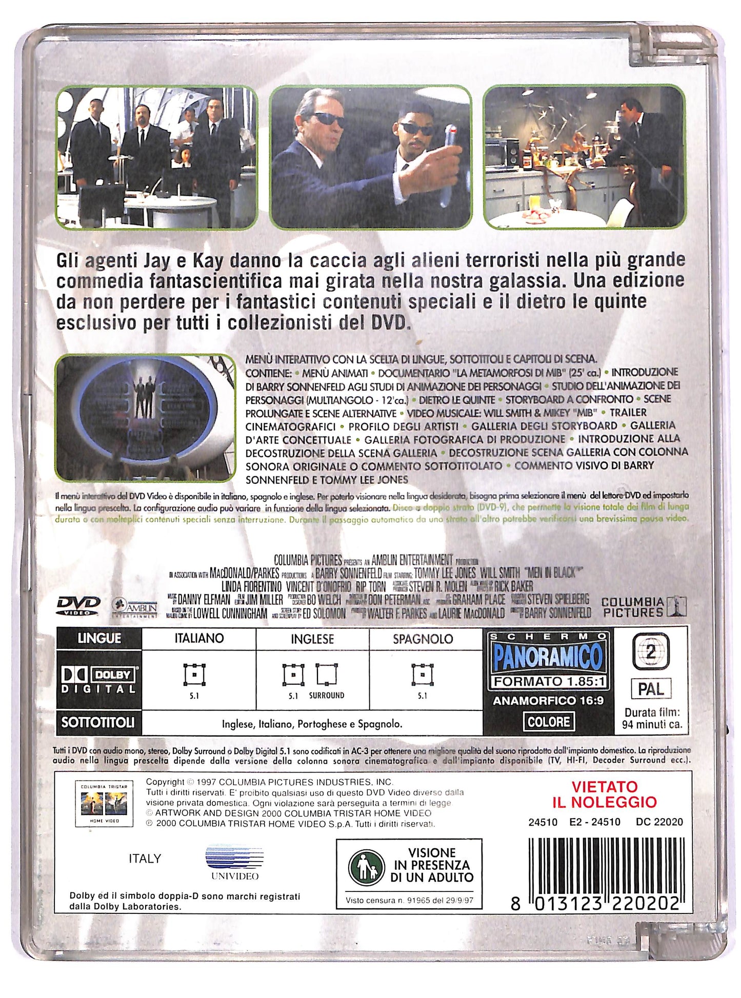 EBOND Men in Black COLLECTOR'S EDITION SJB DVD D648514