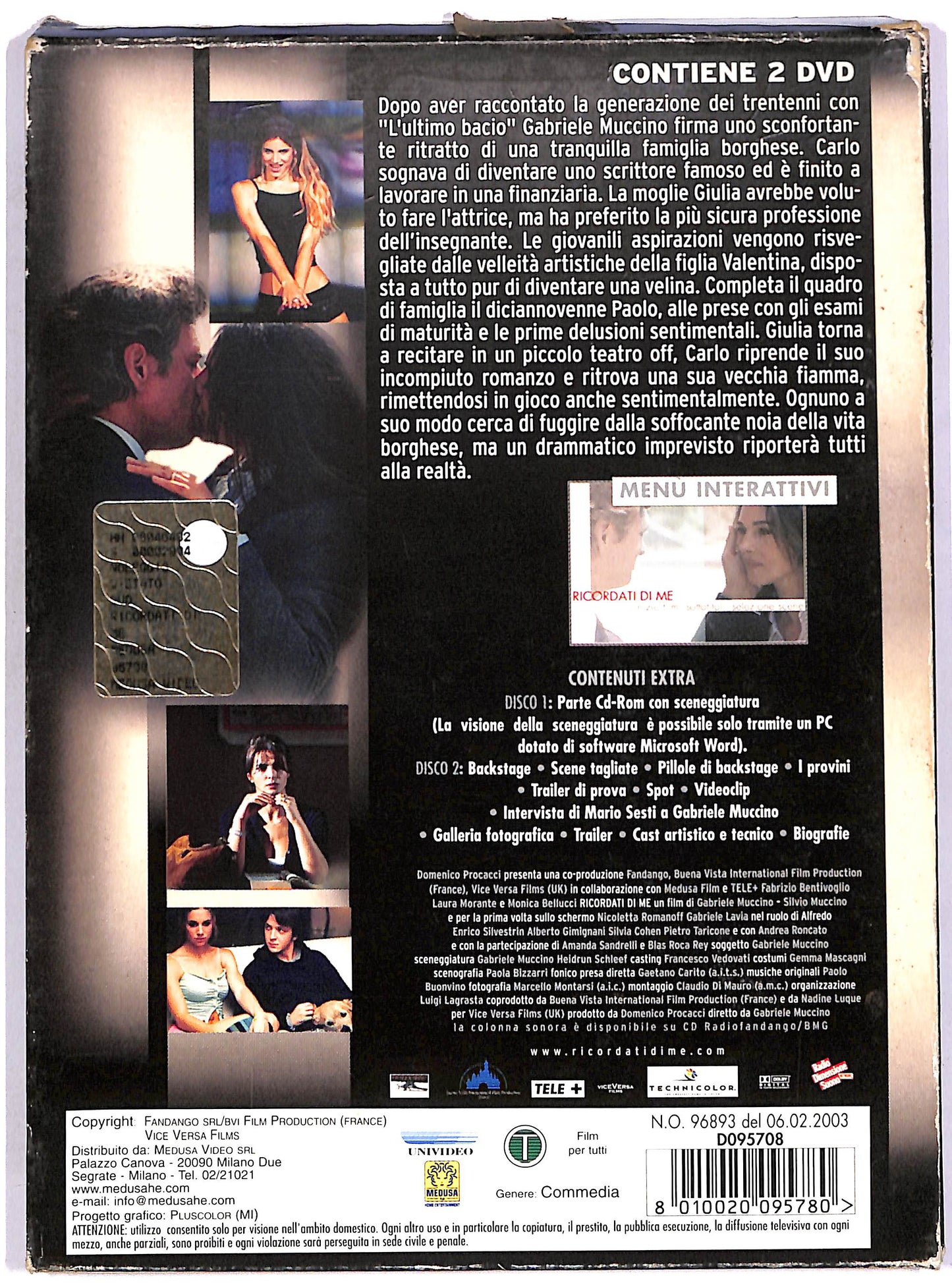 EBOND Ricordati di me DIGIPACK DVD D648515