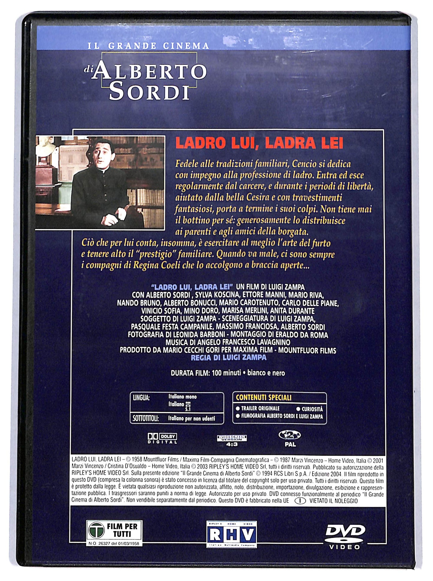 EBOND ladro lui, ladra lei  EDITORIALE DVD D648712