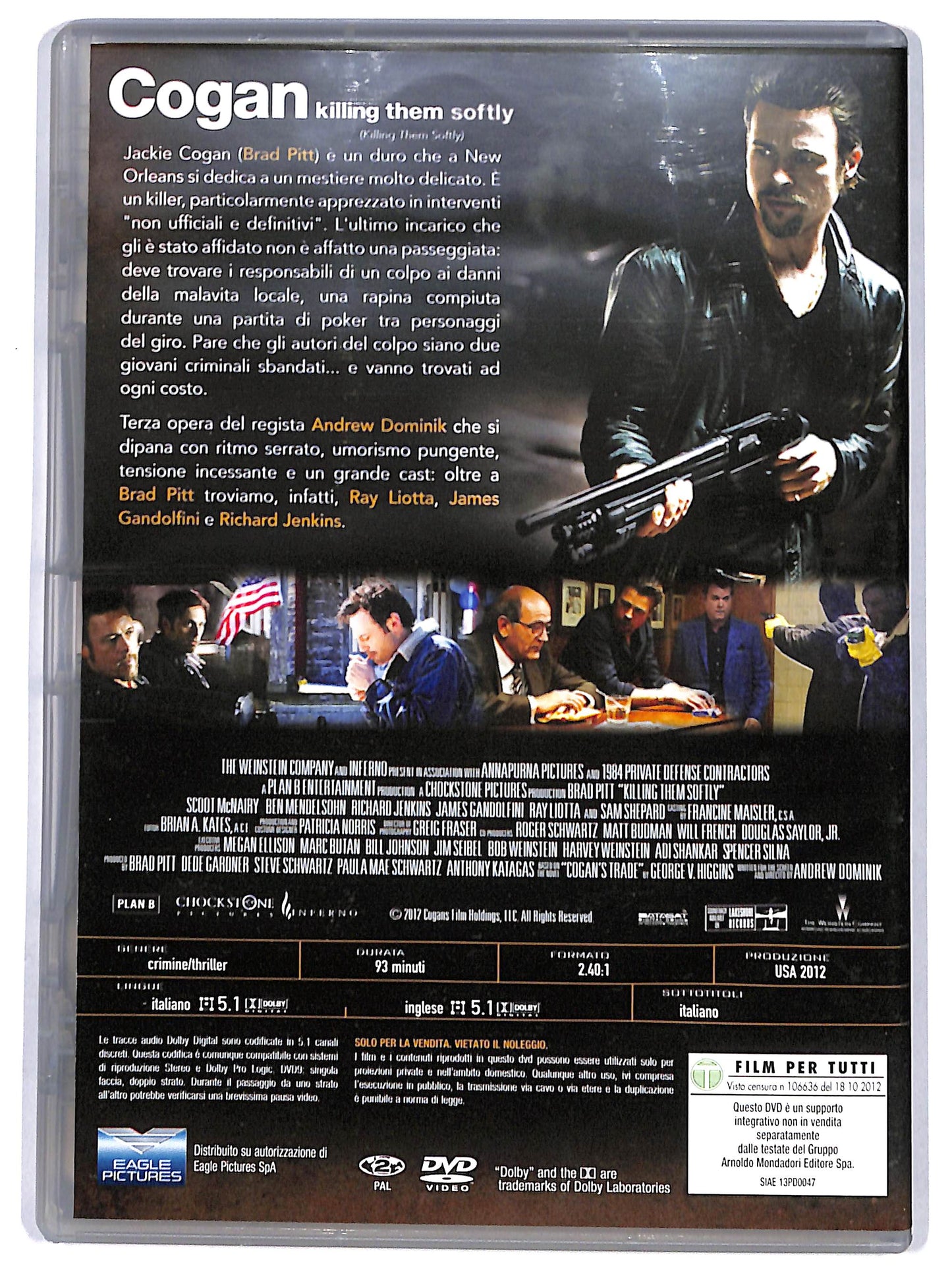 EBOND Cogan - Killing Them Softly  EDITORIALE DVD D648721