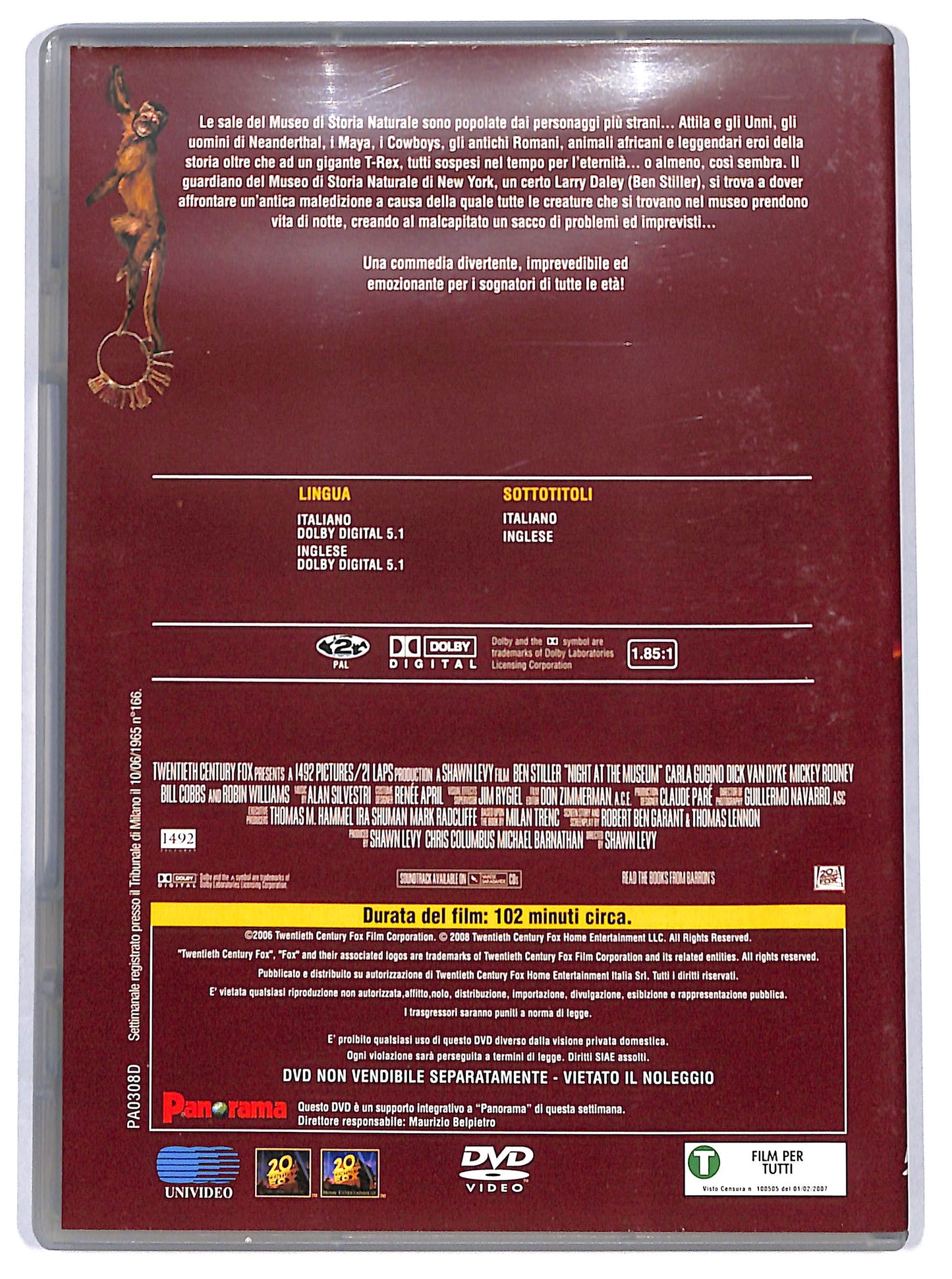 EBOND Una notte al museo  EDITORIALE DVD D648753