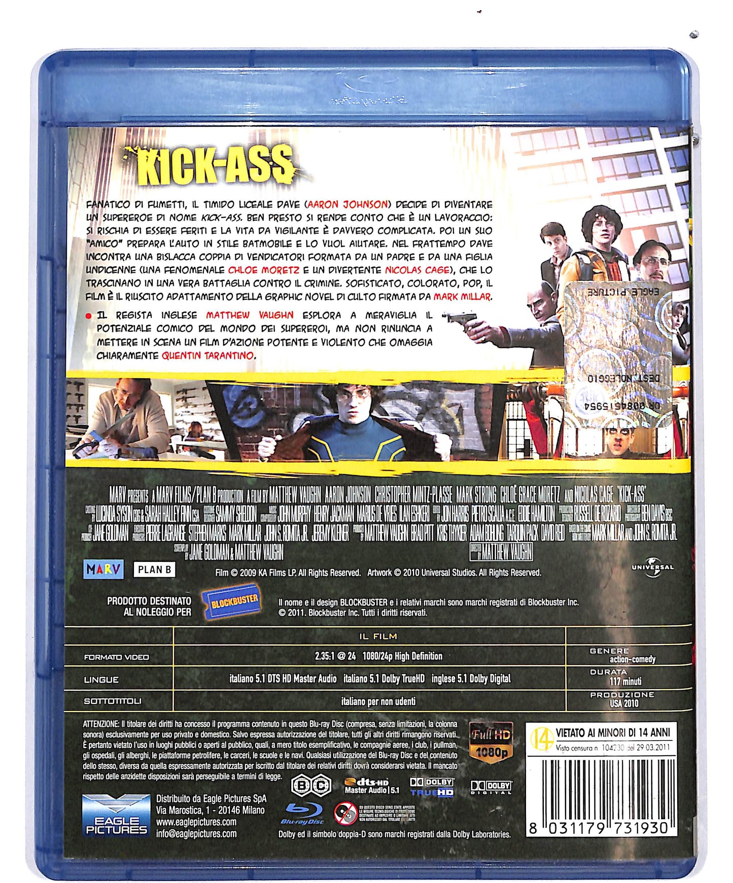 EBOND Kick-Ass NOLEGGIO BLURAY D649051