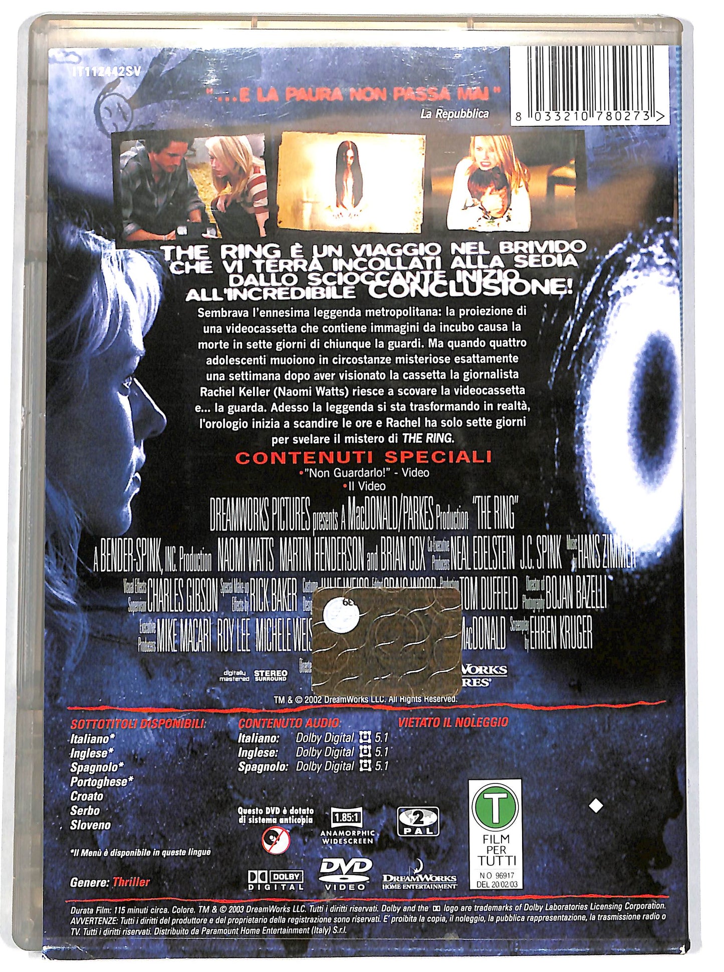 EBOND The Ring (film 2002) DVD D649152