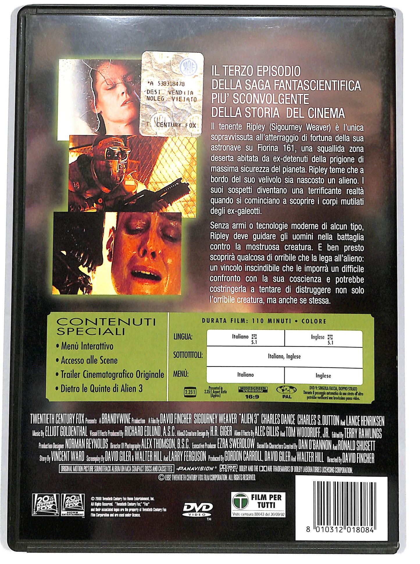 EBOND Alien 3 DVD D649157