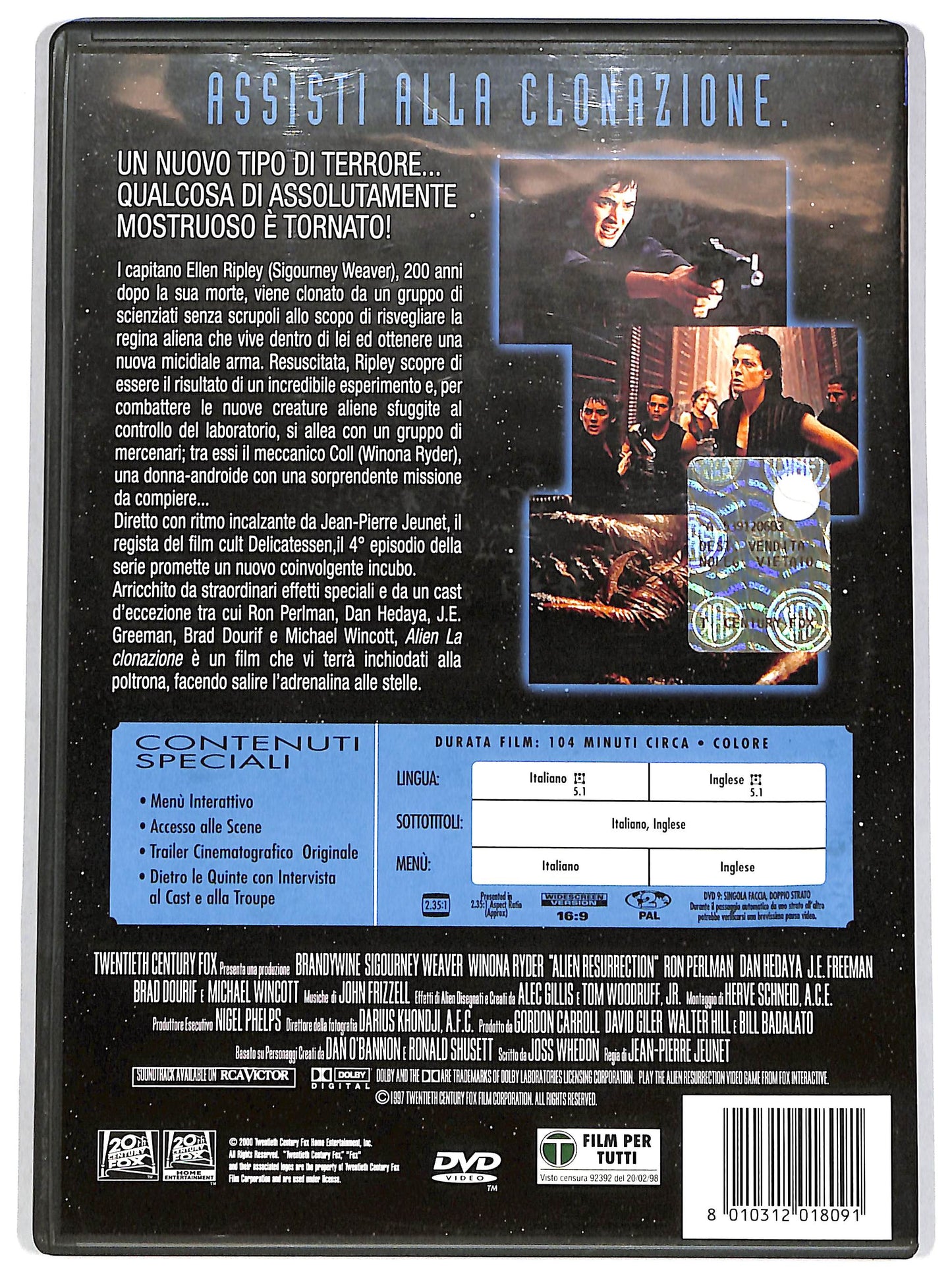 EBOND Alien - La clonazione DVD D649345