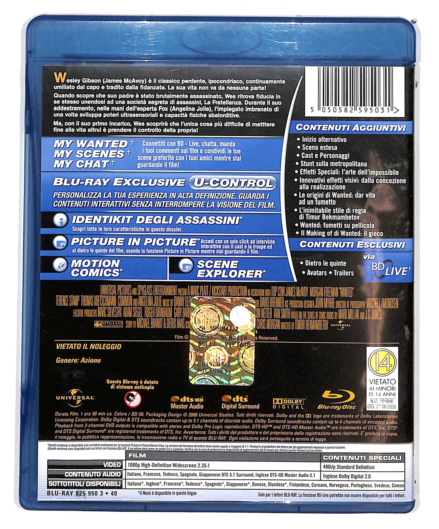 EBOND Wanted BLURAY D649411