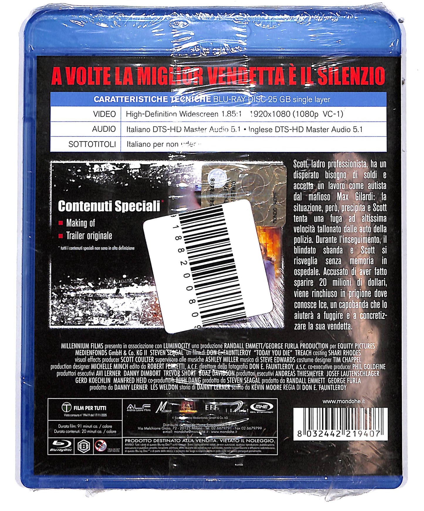 EBOND Today You Die BLURAY D649446