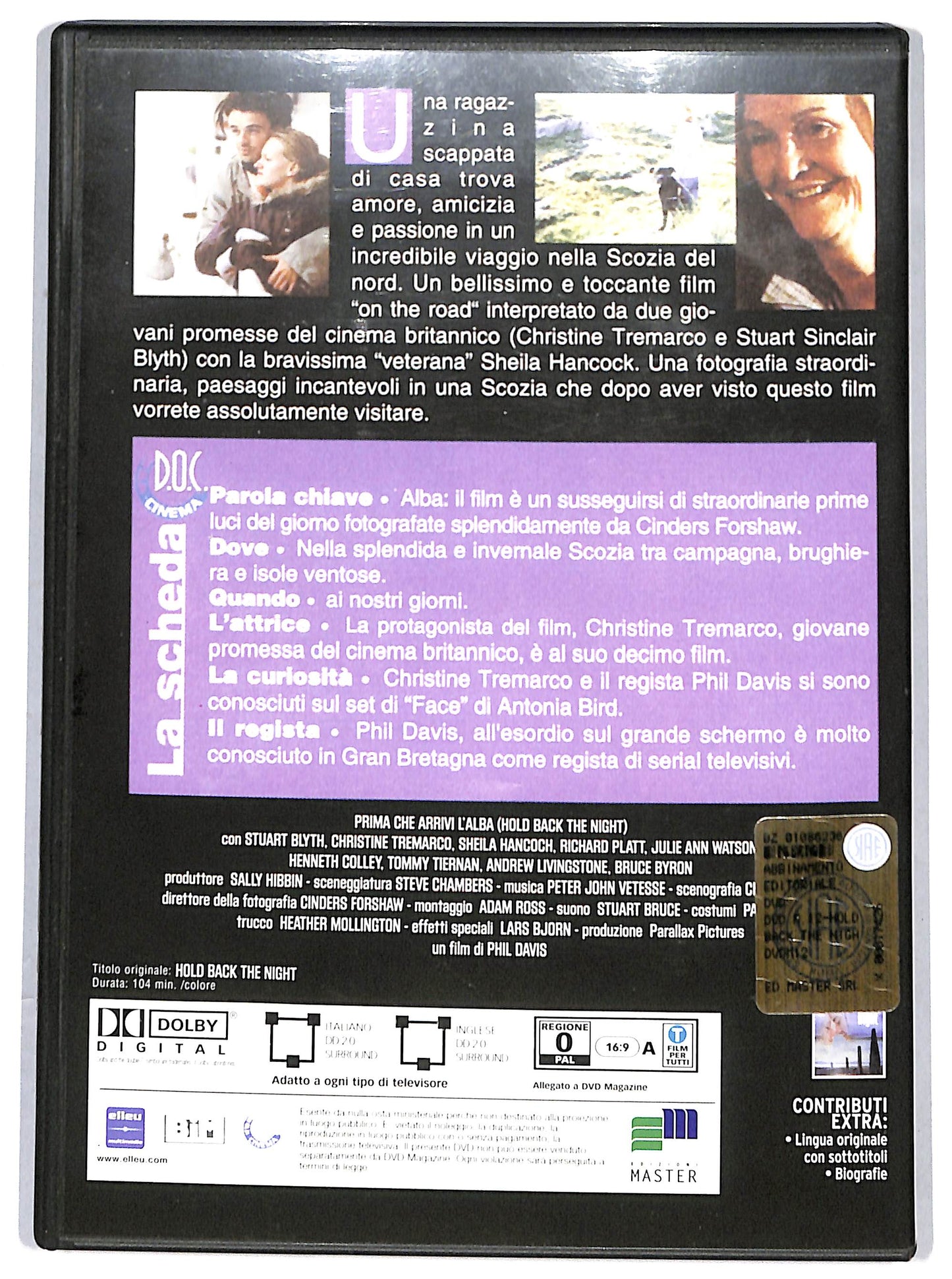 EBOND Hold Back the Night  EDITORIALE DVD D649513