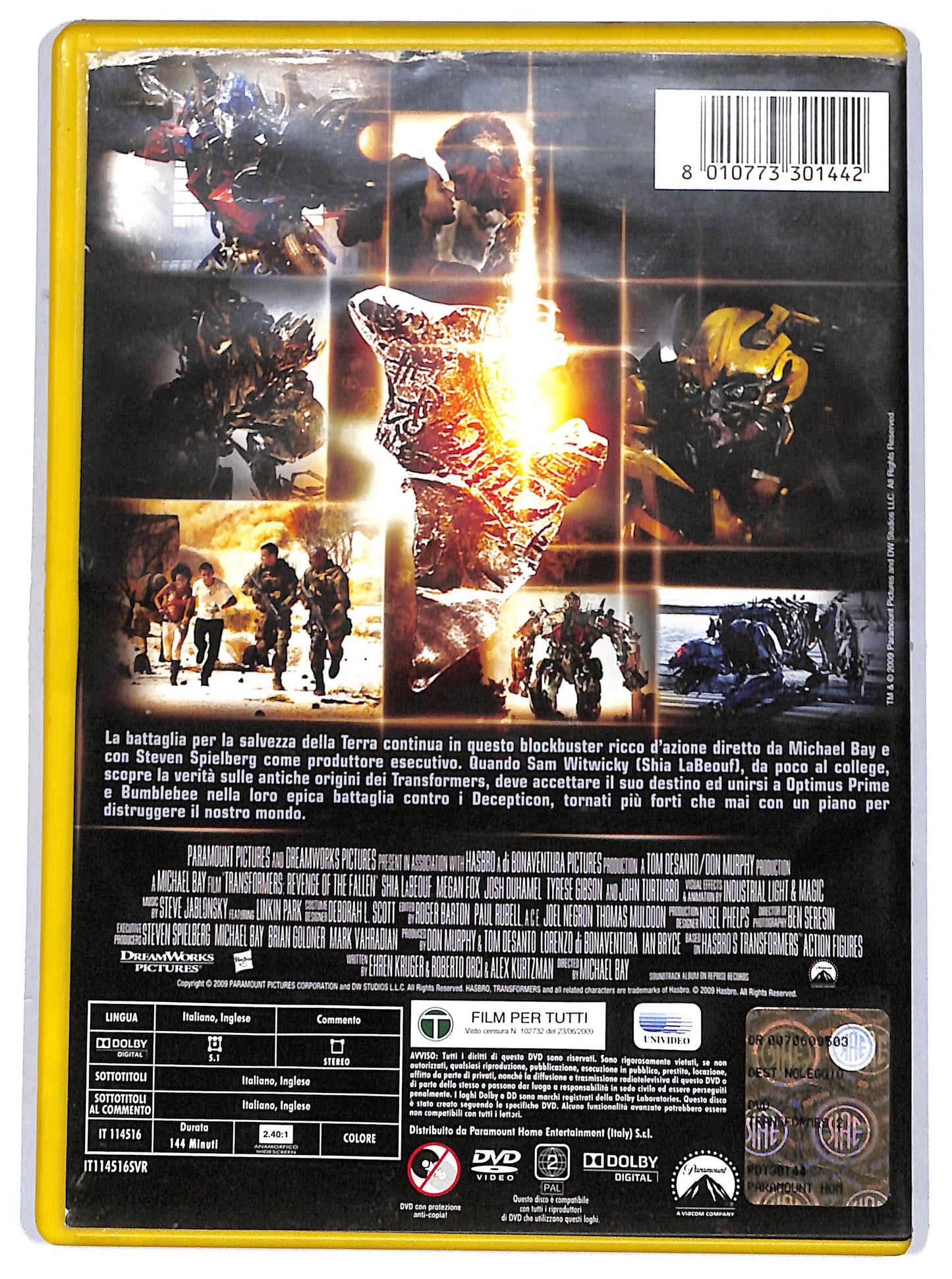 EBOND transformer - la vendetta del caduto DVD D649554