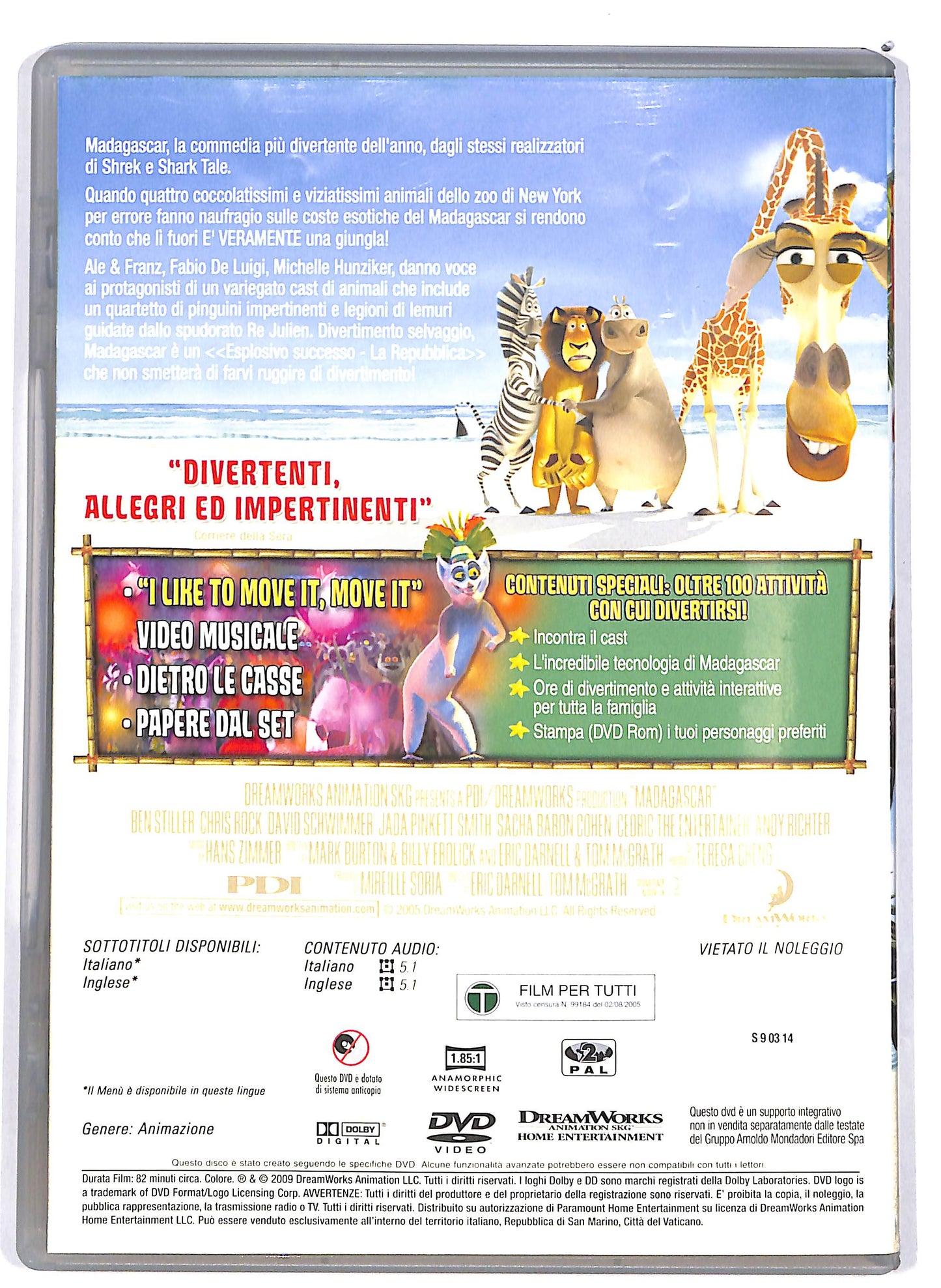 EBOND Madagascar  EDITORIALE DVD D649810