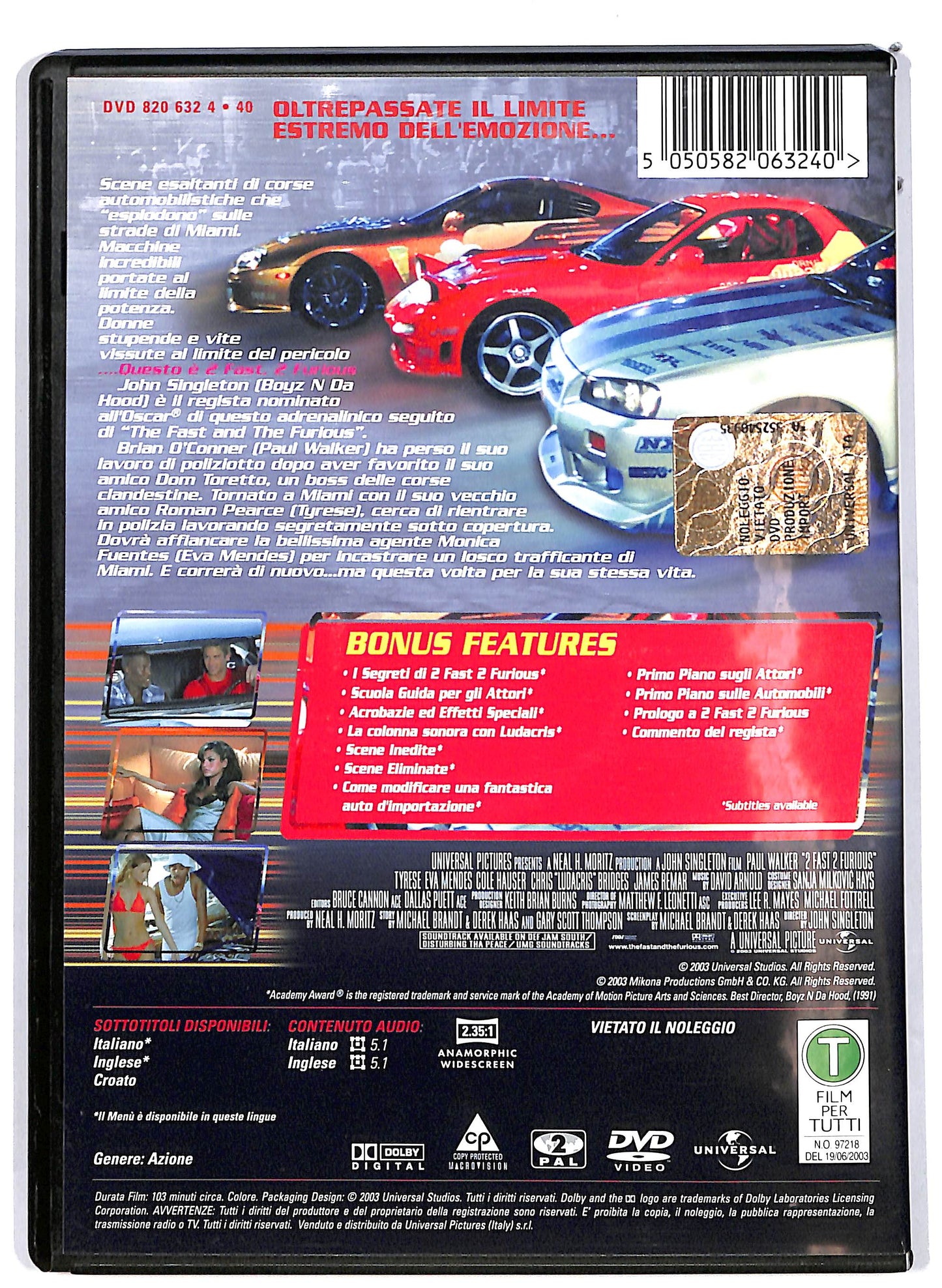 EBOND 2 Fast 2 Furious  DVD D649846