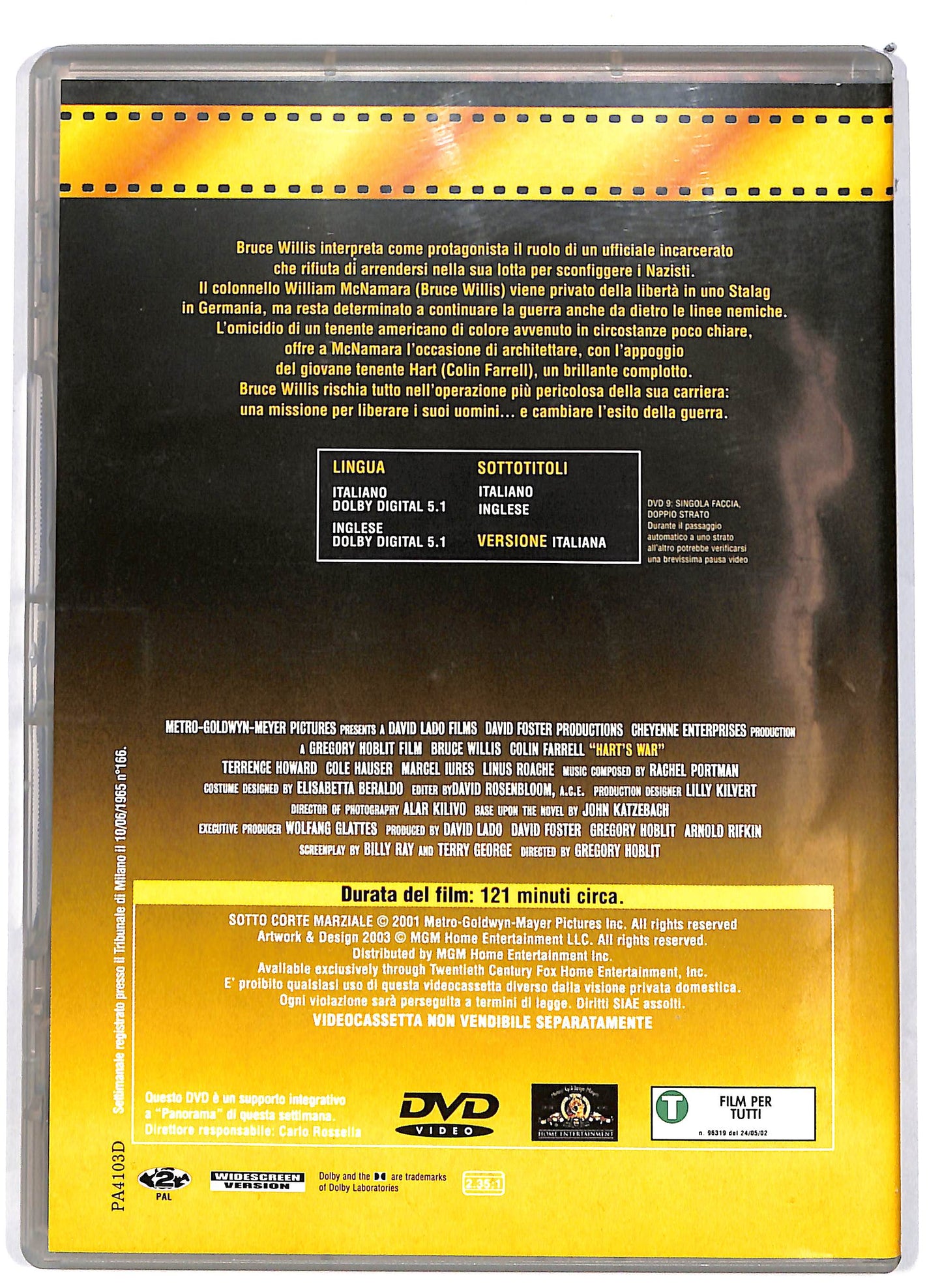 EBOND Sotto corte marziale  EDITORIALE DVD D649850